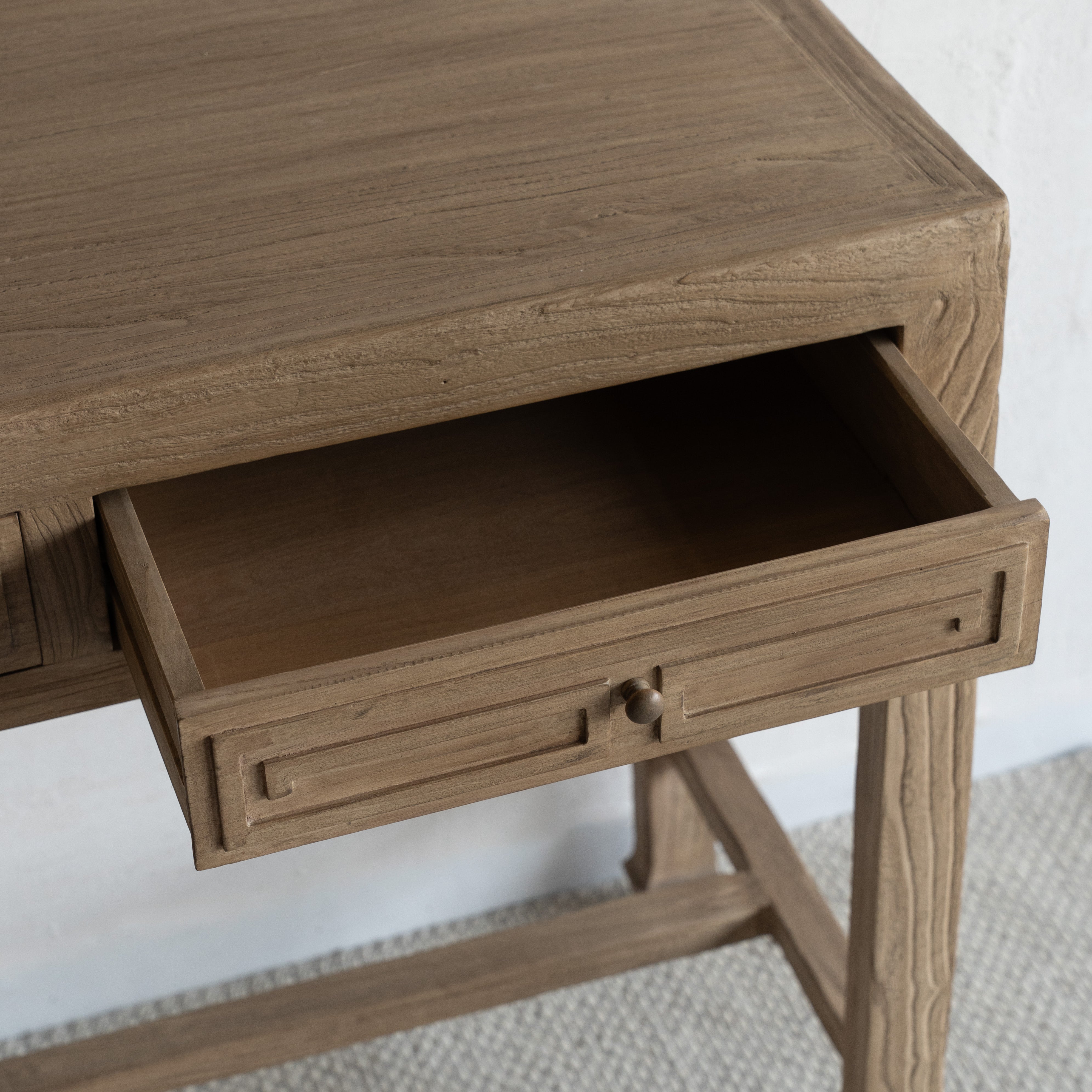 Rion Elm Wood Console Table & Dressing Table