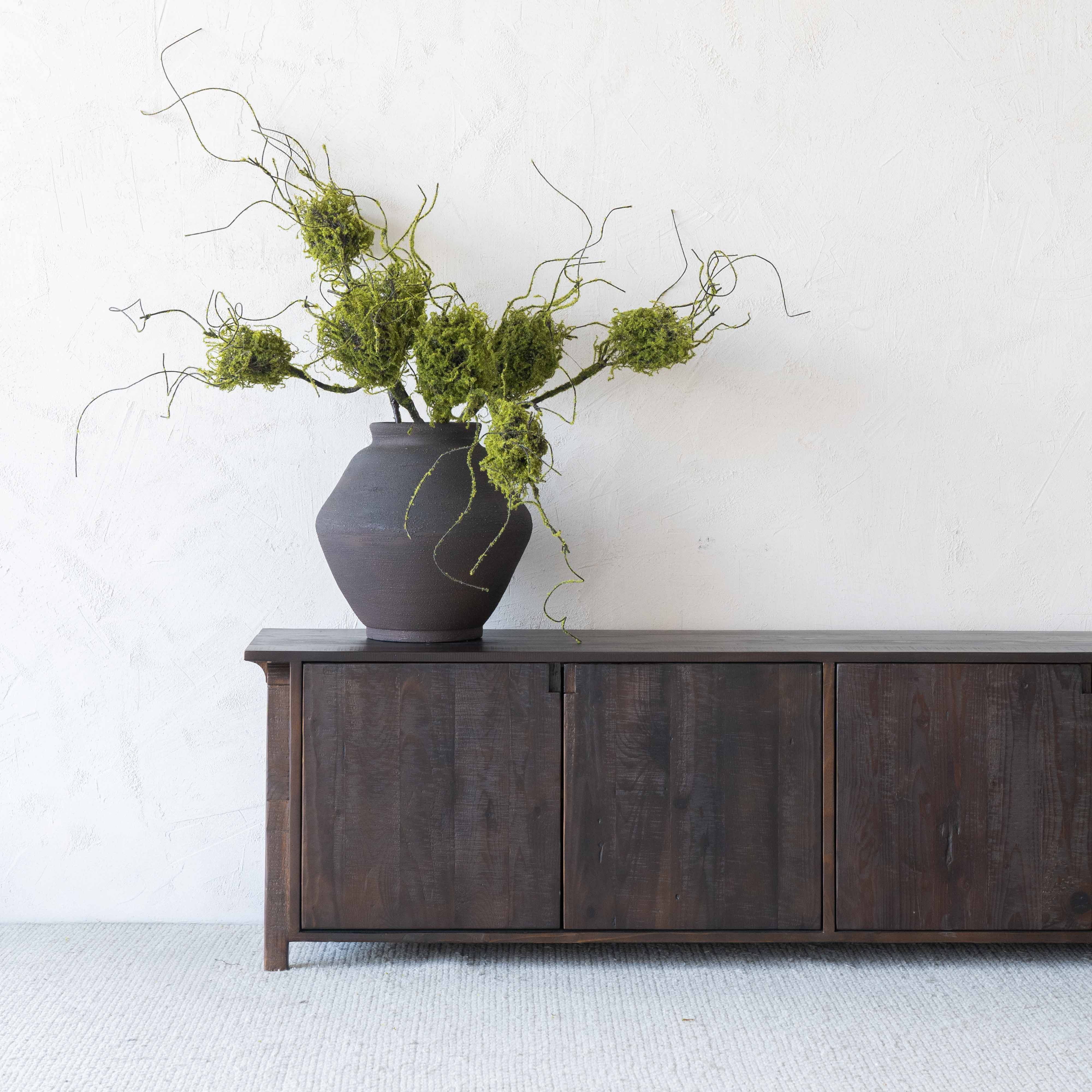 Darena Dark Walnut Pine Wood Classic TV Unit - TV Units - WS Living Furniture Furniture Store in Dubai