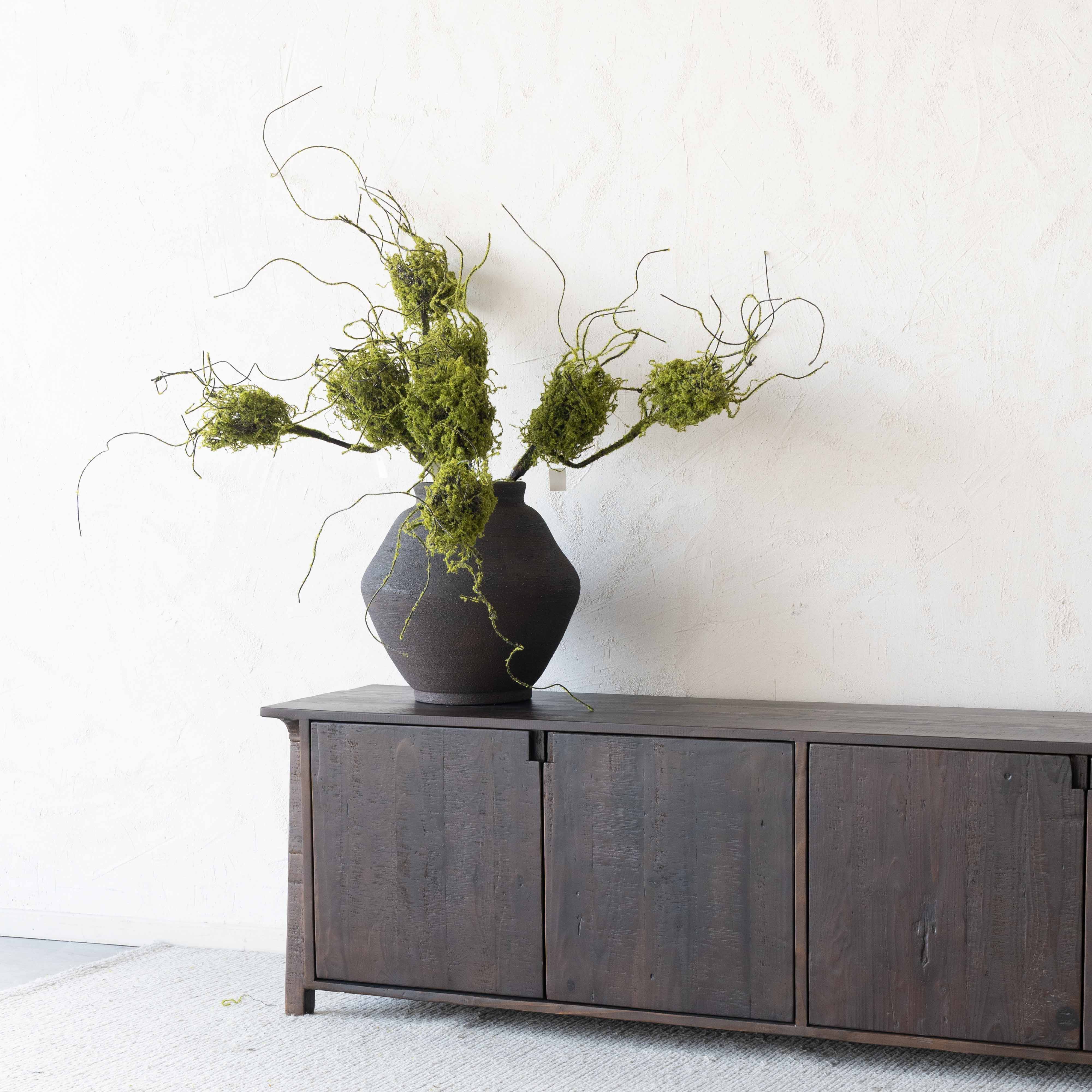 Darena Dark Walnut Pine Wood Classic TV Unit - TV Units - WS Living Furniture Furniture Store in Dubai