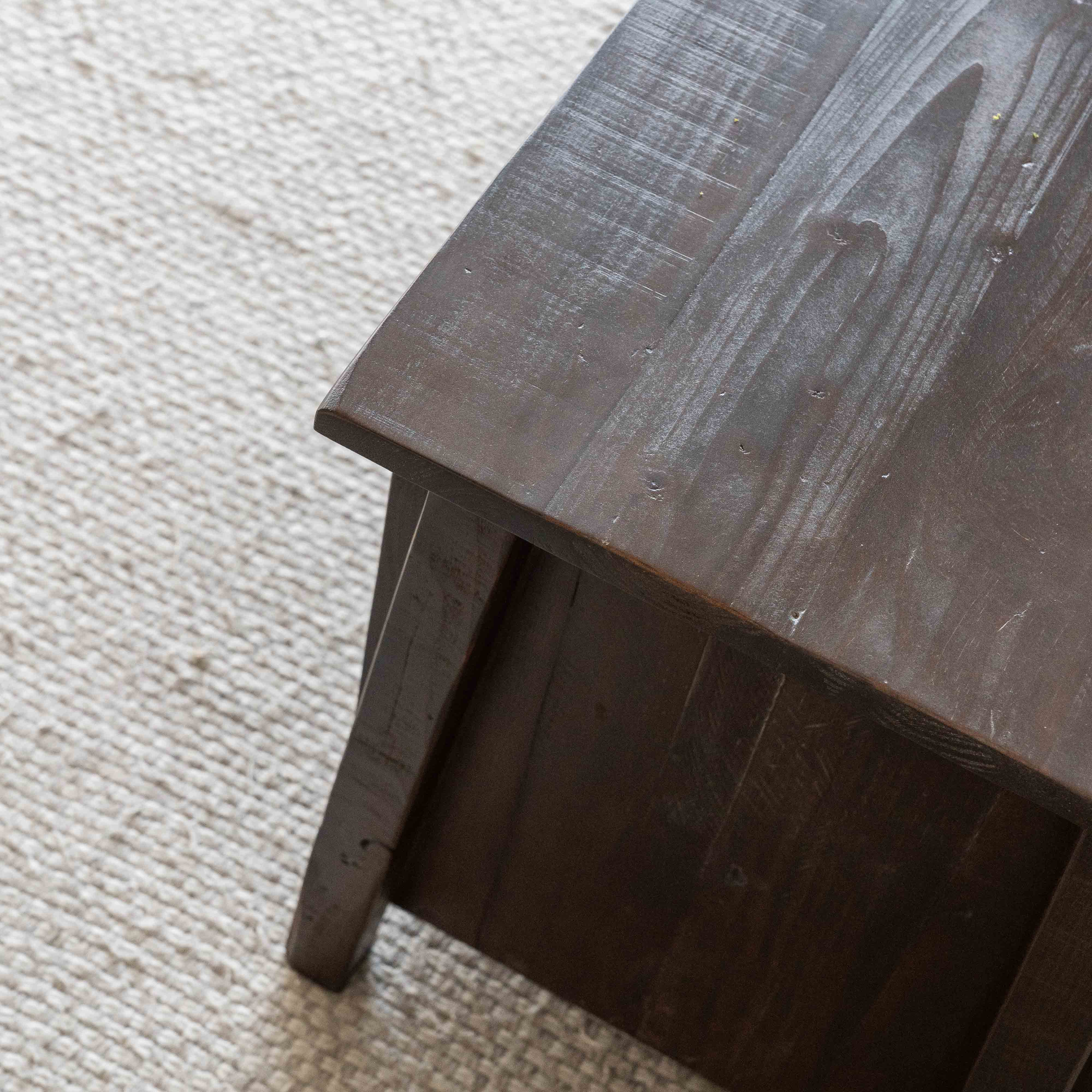 Darena Dark Walnut Pine Wood Classic TV Unit - TV Units - WS Living Furniture Furniture Store in Dubai