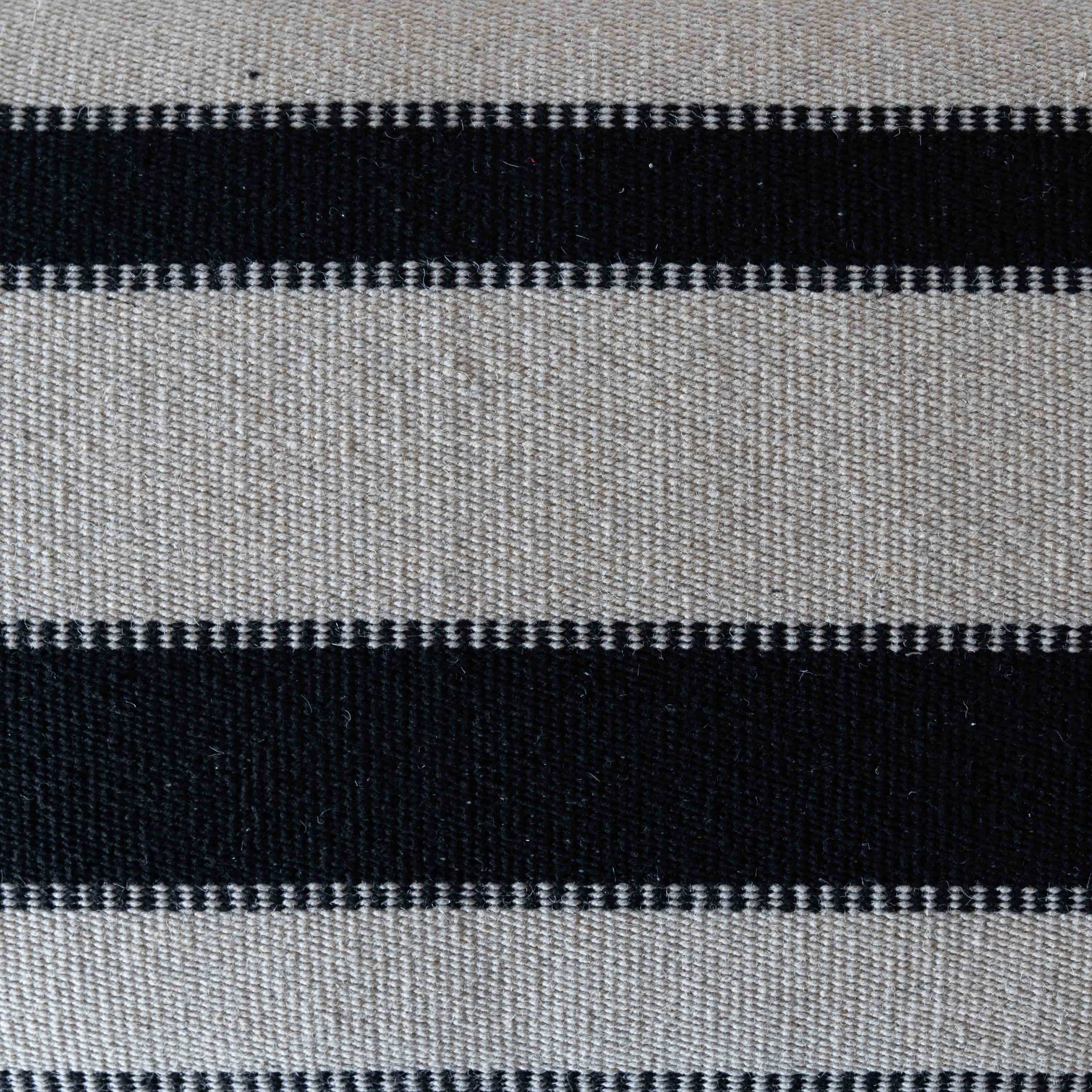Ghoson Modern Beige & Black Fabric Bench - Benches - WS Living - UAE Modern Home Furniture Stores in Dubai
