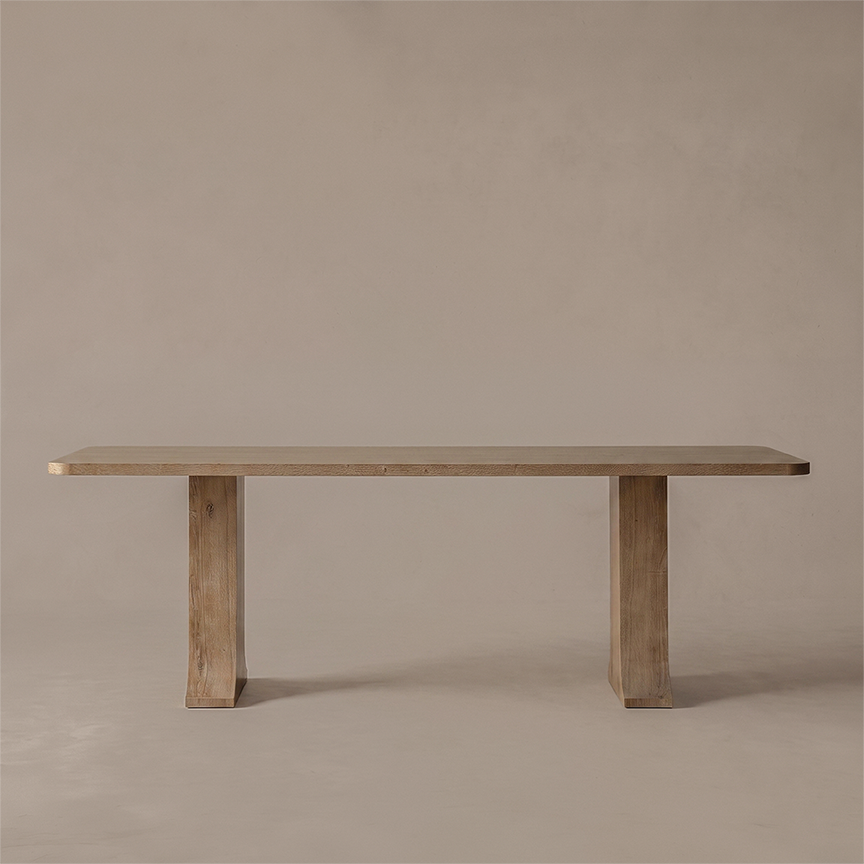 Caldrin Organic Modern Sculpted Wood Dining Table