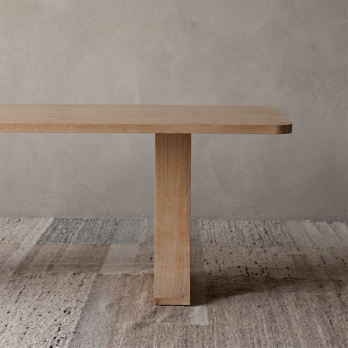 Caldrin Organic Modern Sculpted Wood Dining Table