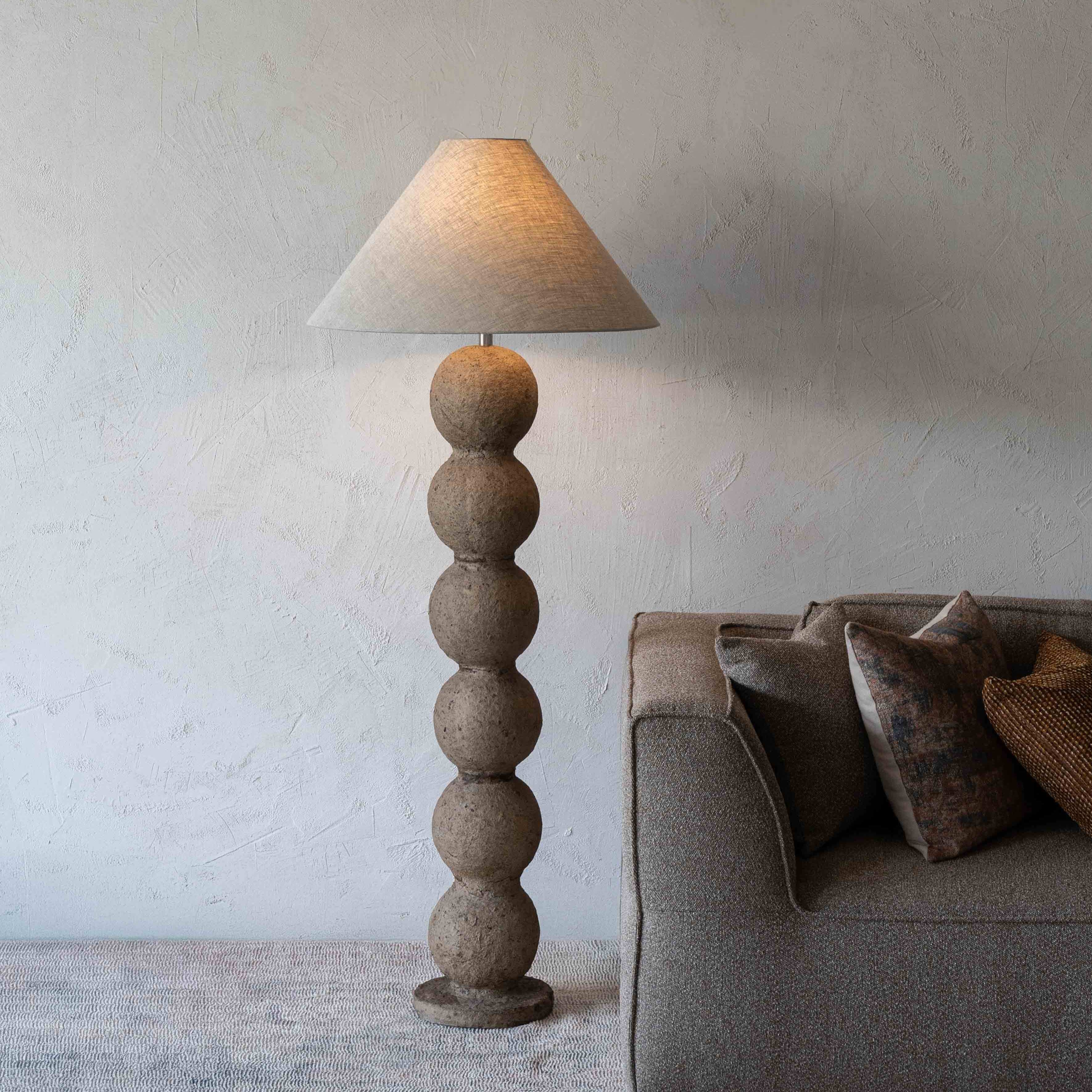 Dream Dome Paper Mâché Artisan Floor Lamp - 88540 A - Lamps - WS Living Furniture  Furniture Store in Dubai