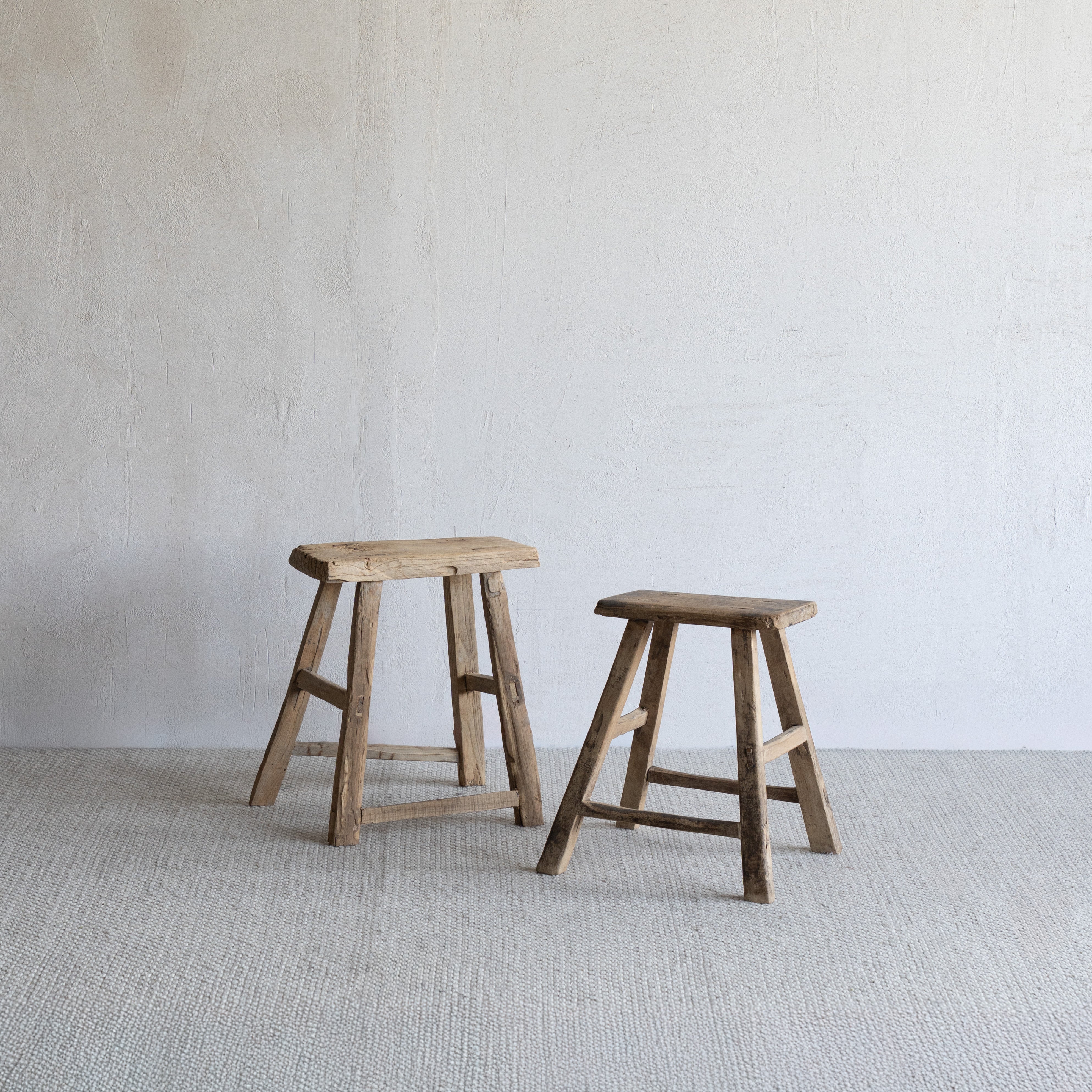 Elowen Elm Wood Stool
