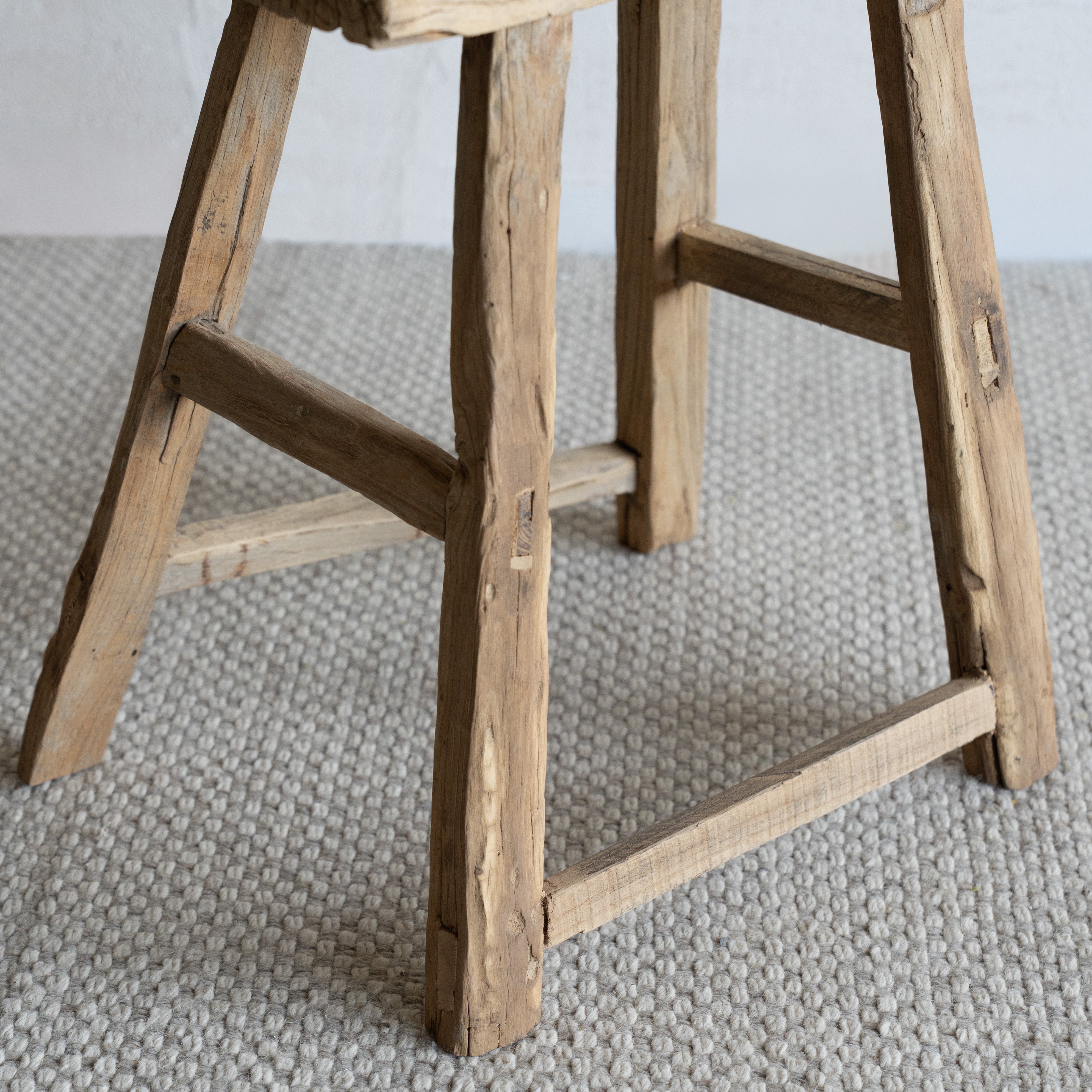 Elowen Elm Wood Stool