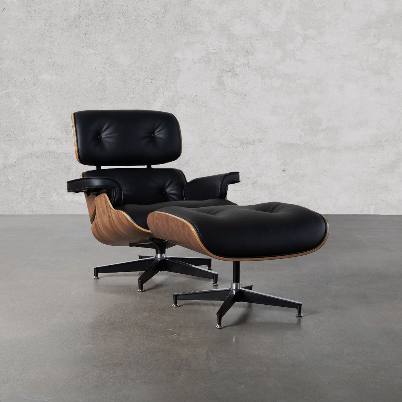 Orlo Genuine Leather - Eames Lounge Chair & Ottoman (Pre-Order30 Days Delivery)