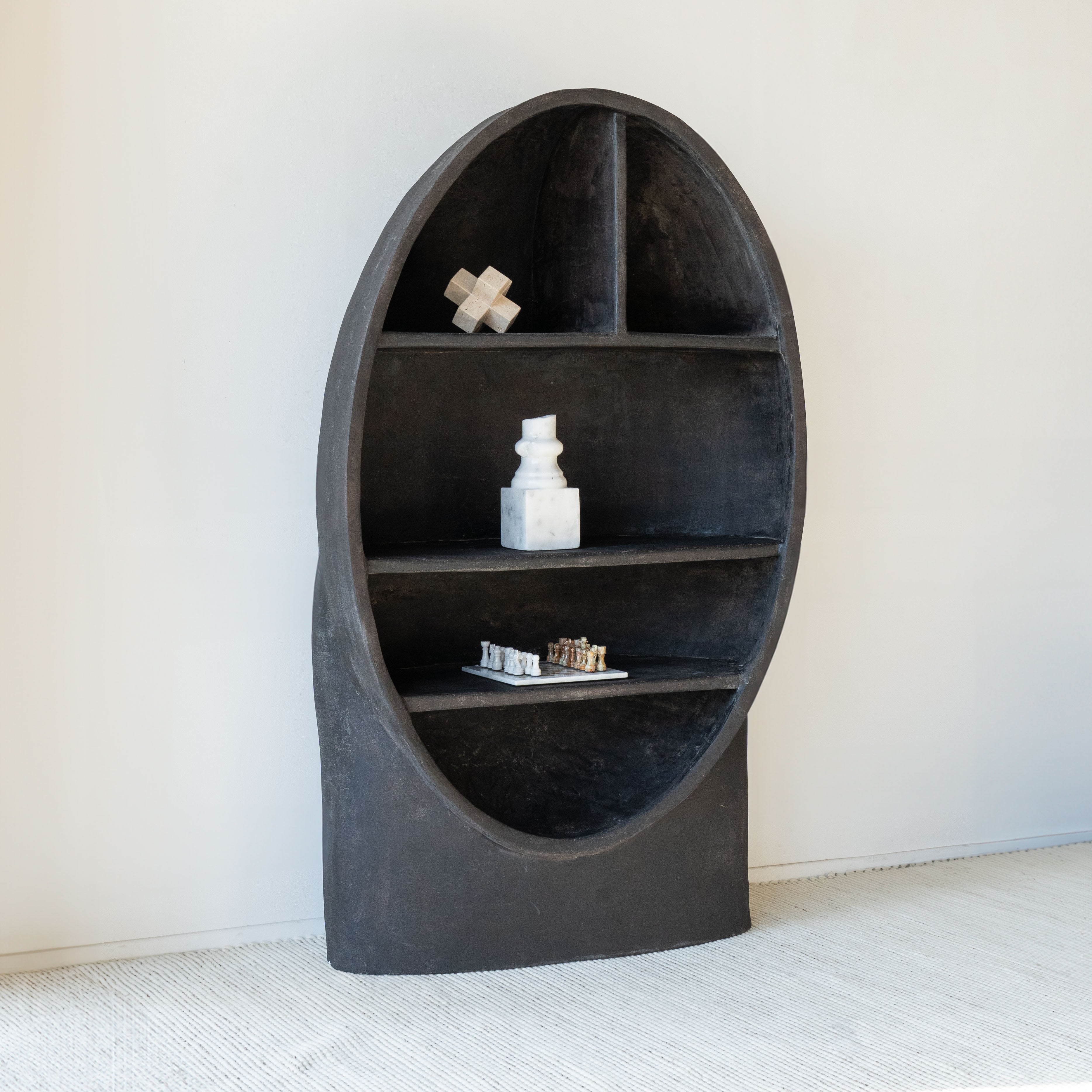 The Egg Shelf-Black - Shelf - WS Living Furniture Furniture Store in Dubai