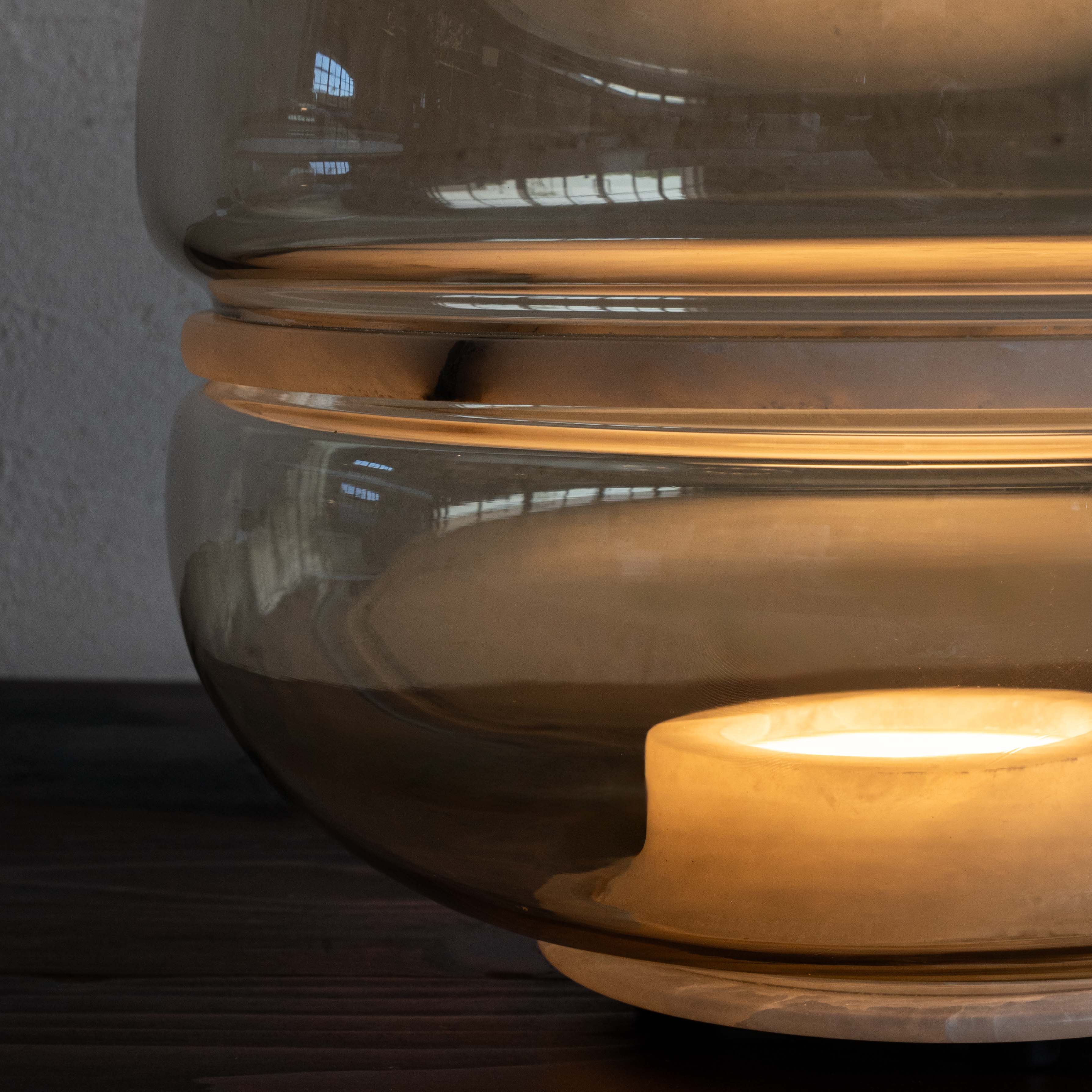 Eira Natural Marble & Glass Modern Onyx Table Lamp - Table Lamps - WS Living Furniture Furniture Store in Dubai
