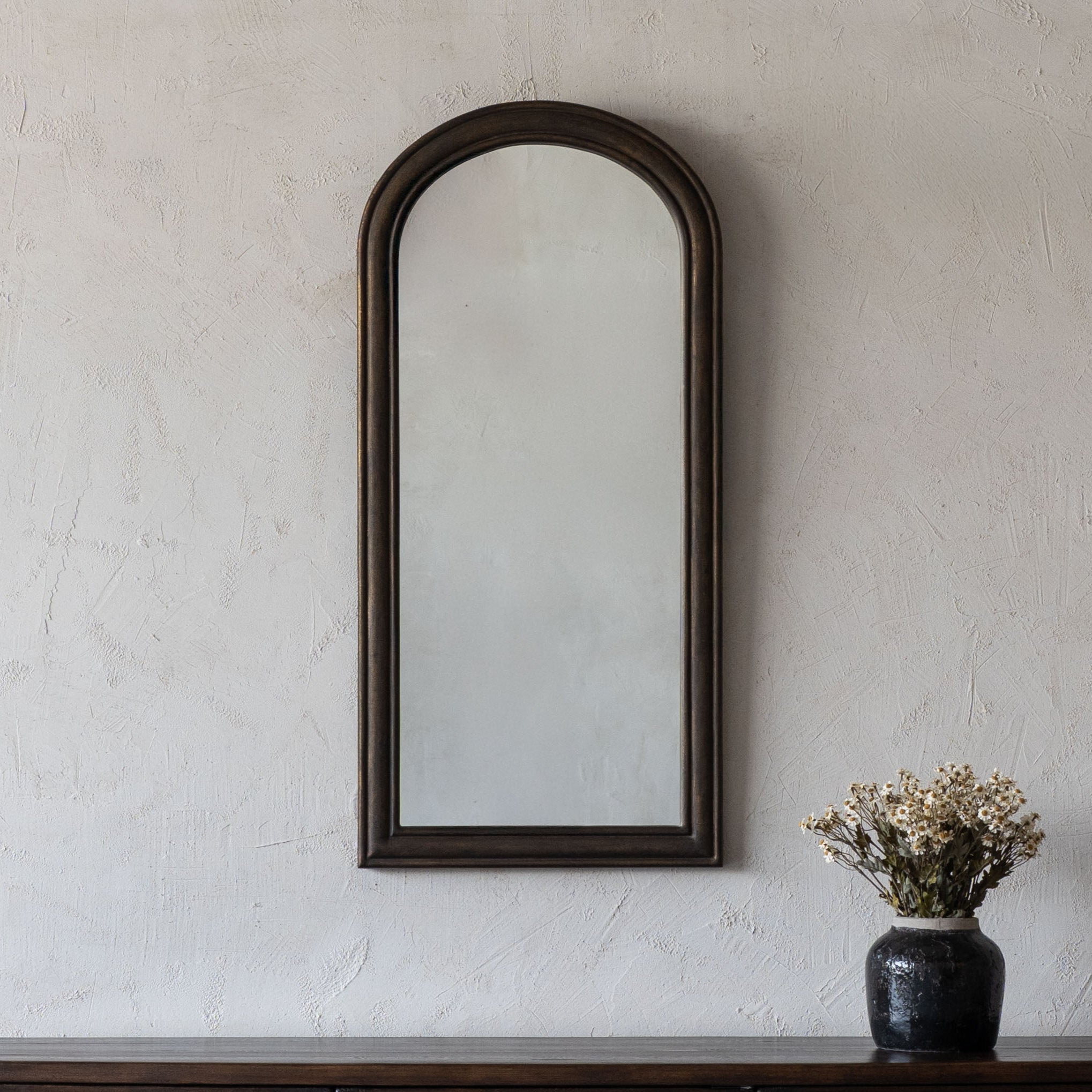 Elm Essence Classic Arch Wall Mirror - CW-12776 - Mirror - WS Living Furniture Furniture Store in Dubai