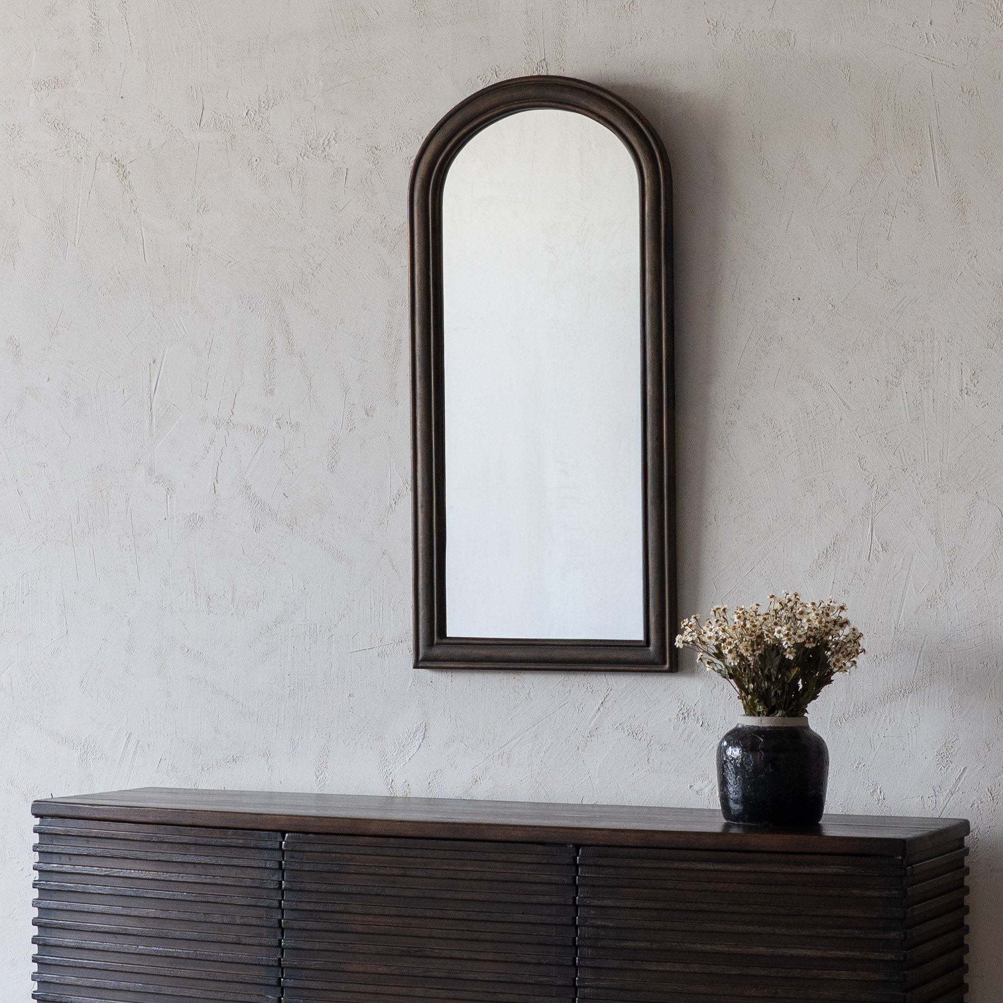 Elm Essence Classic Arch Wall Mirror - CW-12776 - Mirror - WS Living Furniture Furniture Store in Dubai