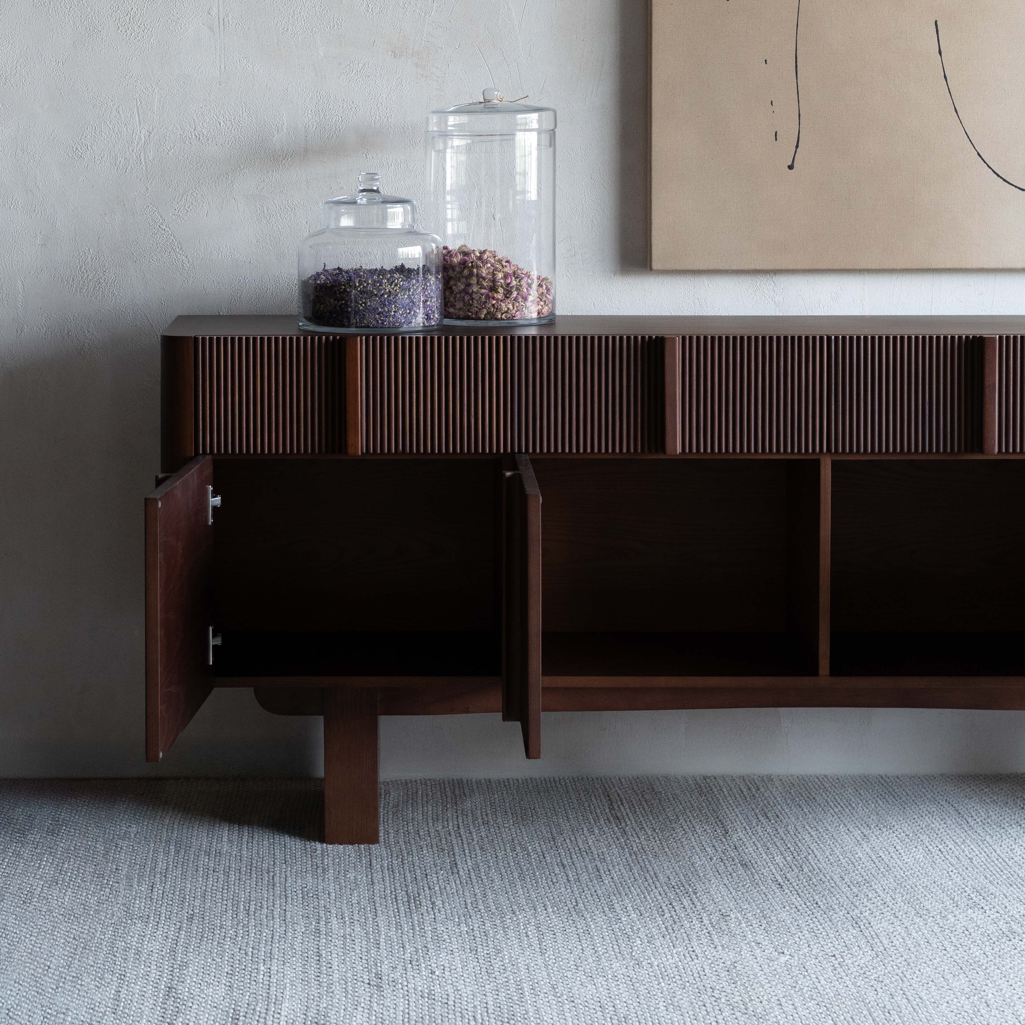 Elowen Solid Wood Sideboard - TV Units - WS Living Furniture Furniture Store in Dubai
