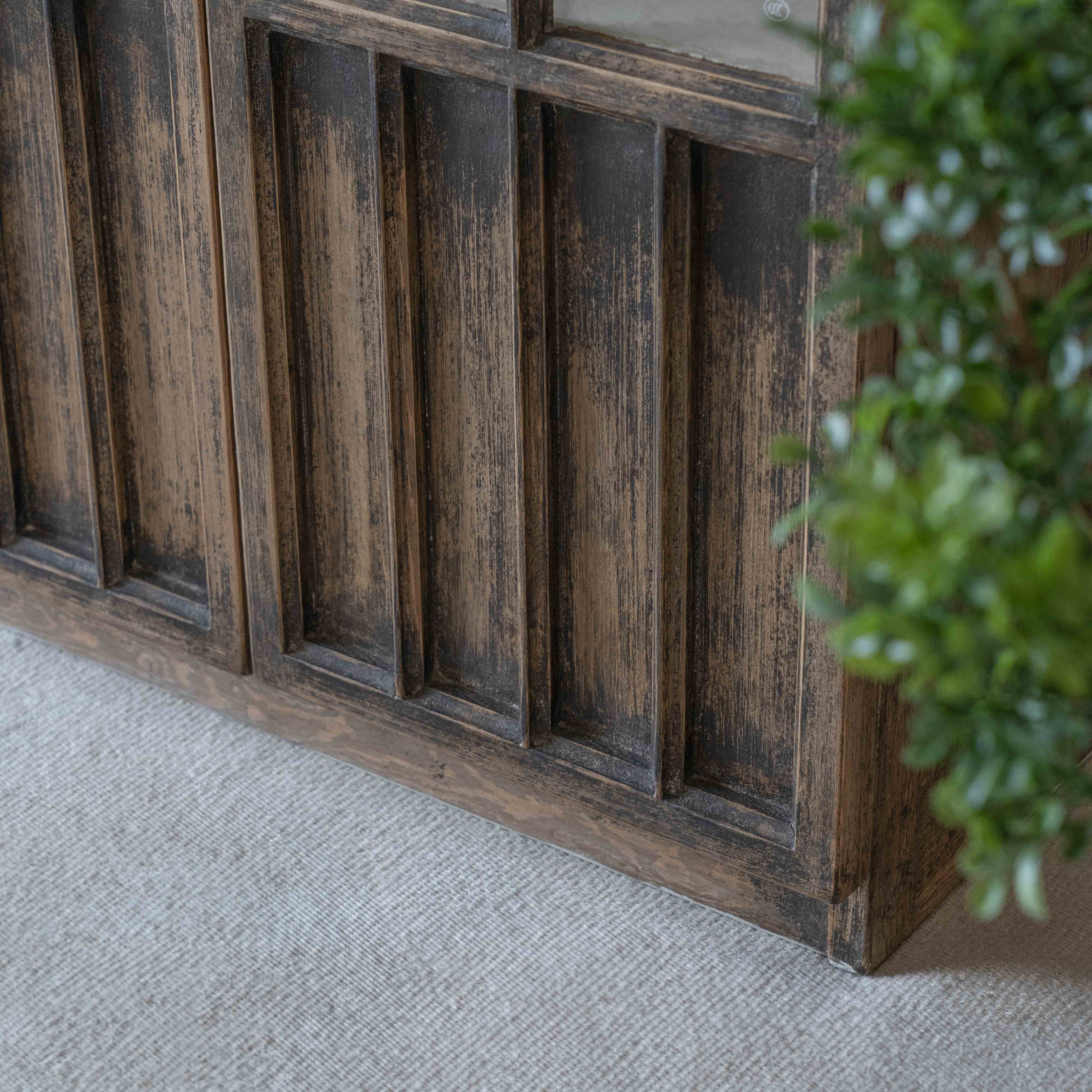 Emelia Classic & Vintage Glass Door Solid Wood Storage Cabinet | Counter Cabinet - Cabinets - WS Living Furniture  Furniture Store in Dubai