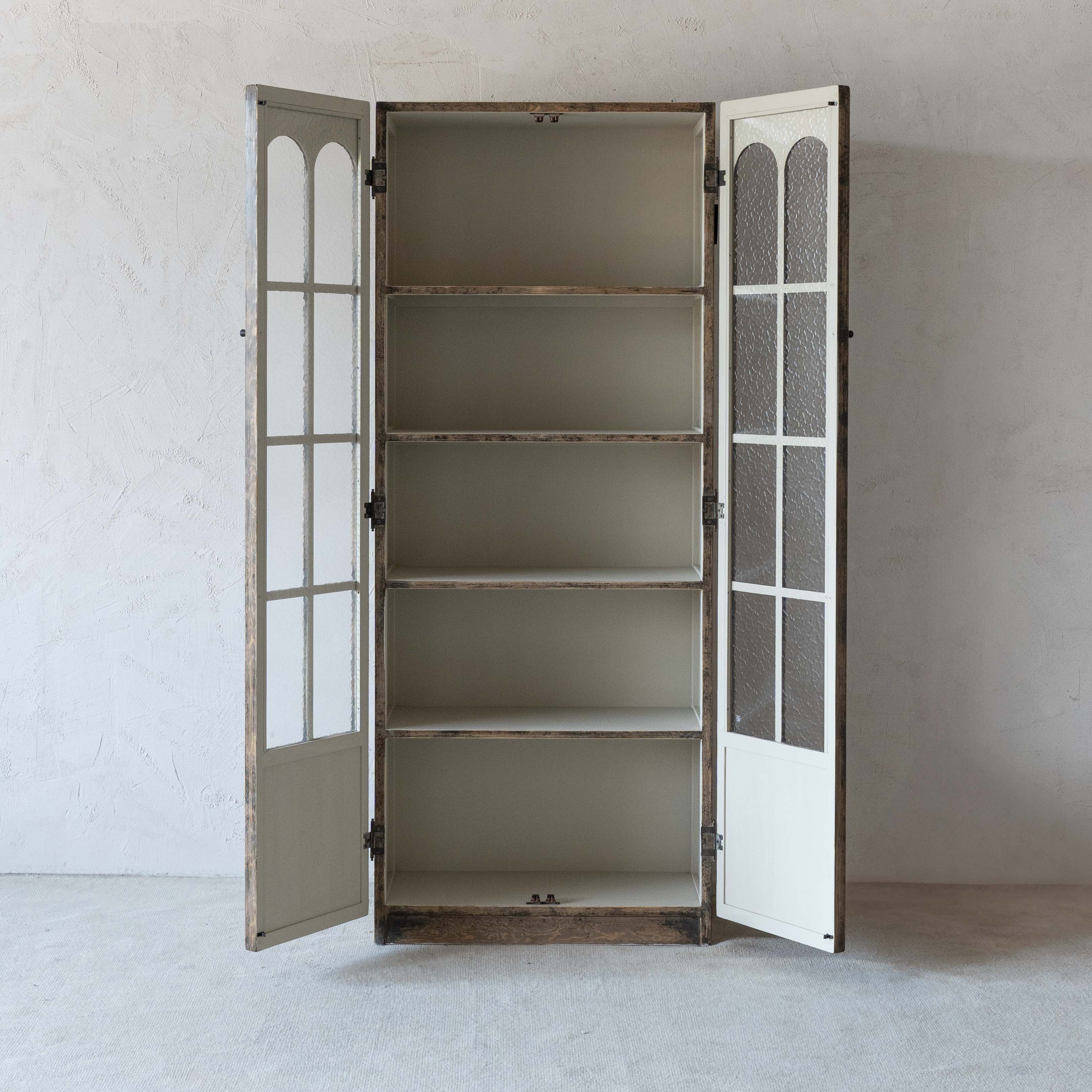 Emelia Classic & Vintage Glass Door Solid Wood Storage Cabinet | Counter Cabinet - Cabinets - WS Living Furniture  Furniture Store in Dubai