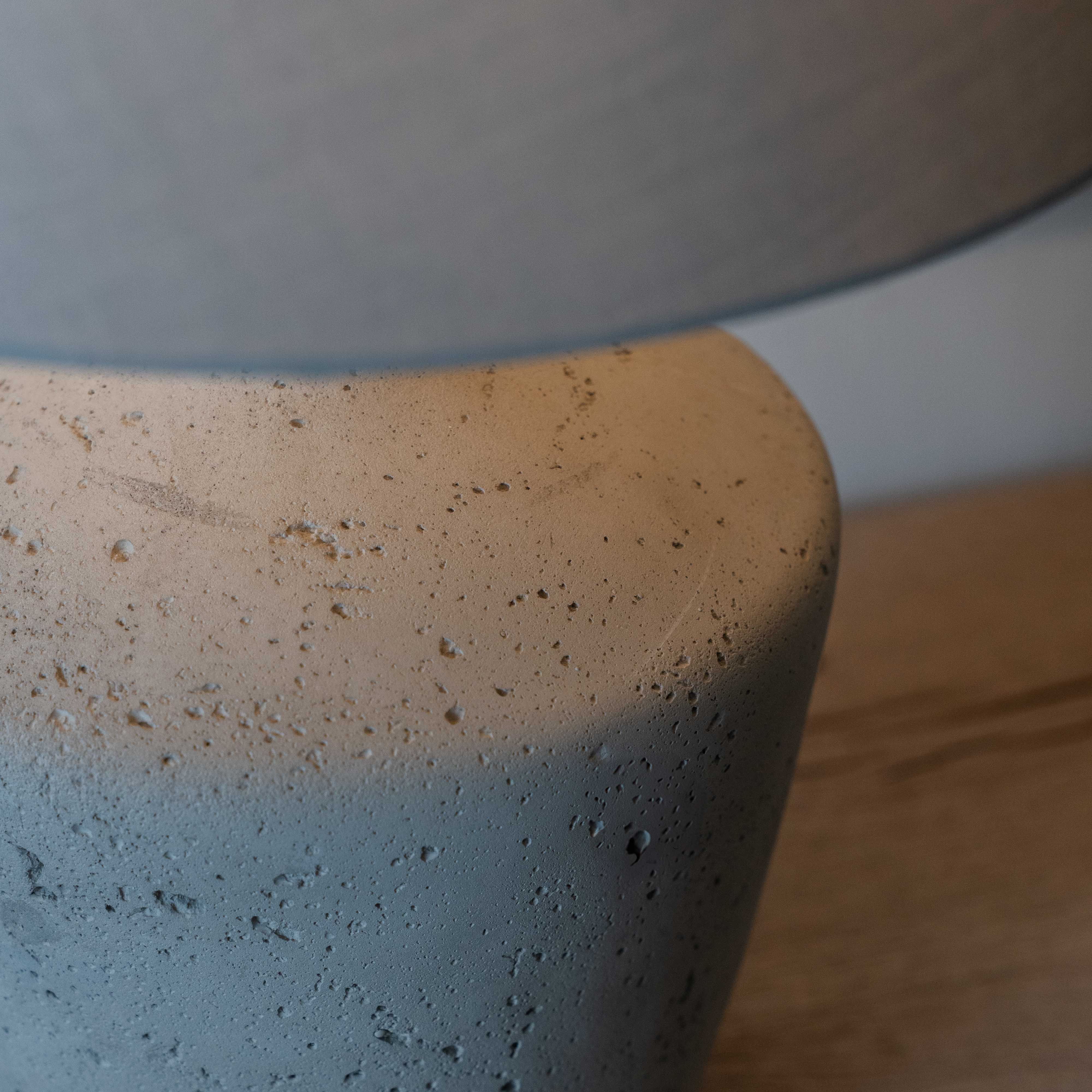 Erika Grey Micro Cement Table Lamp - - WS Living Furniture Furniture Store in Dubai