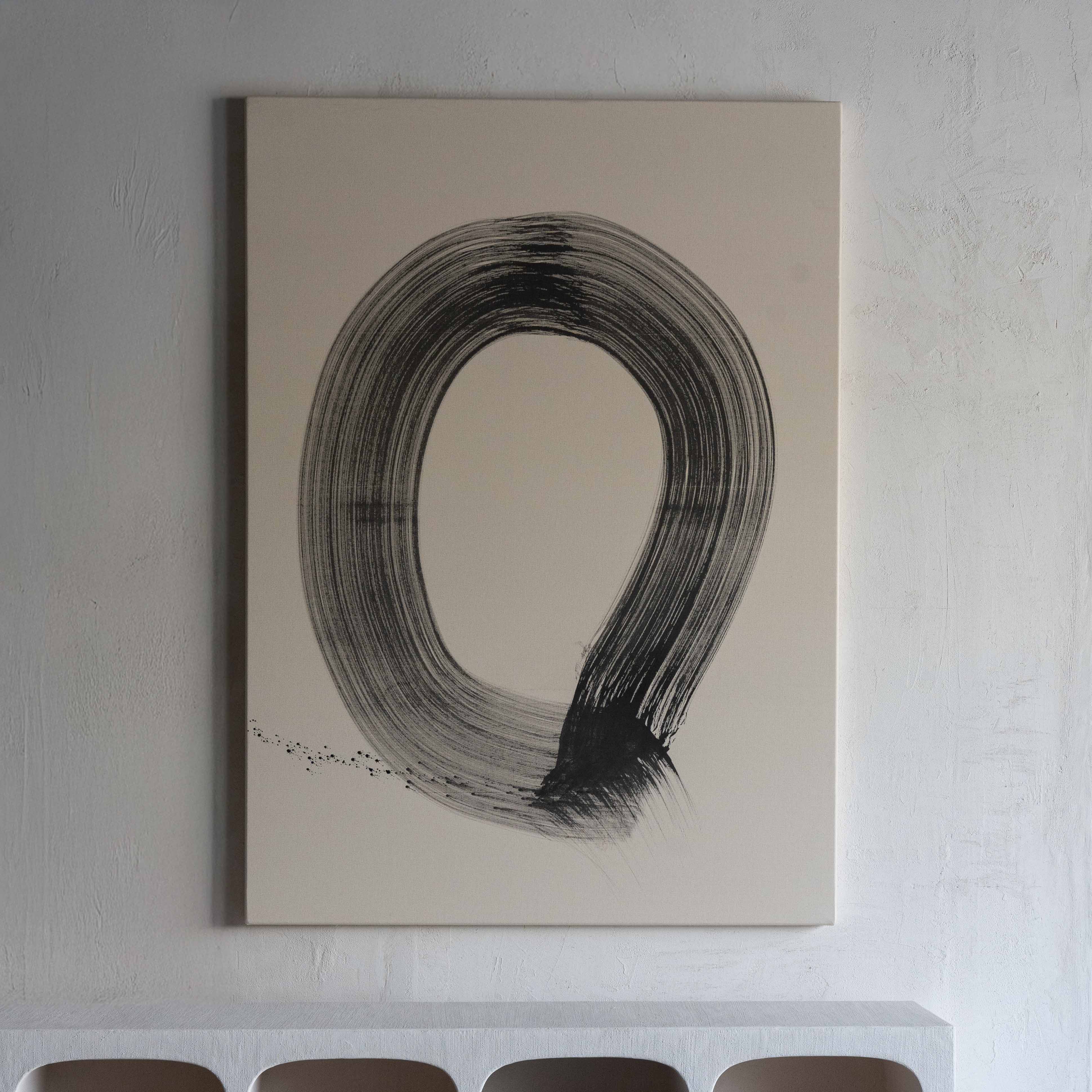 Eternity Black Handmade Wall Art Painting