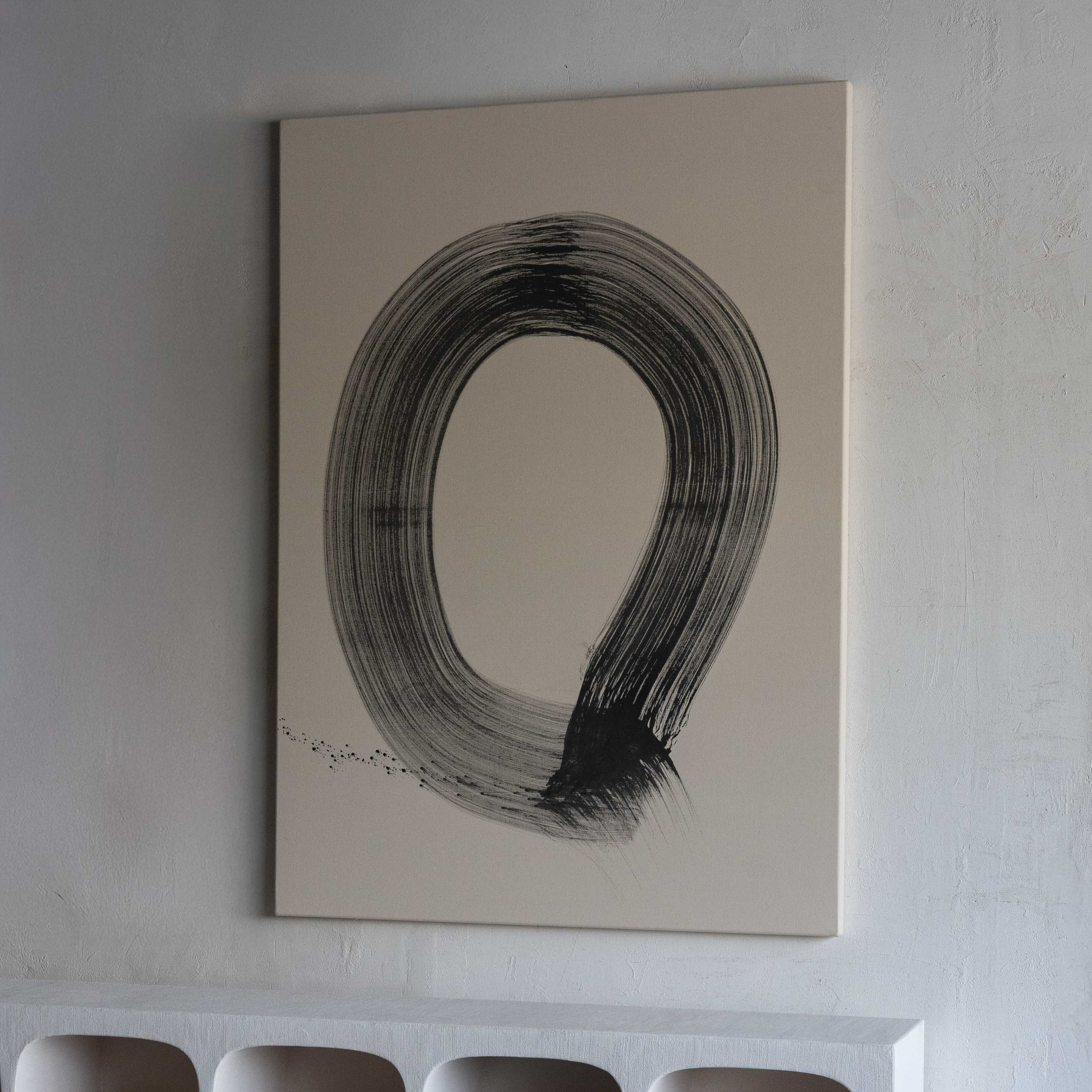 Eternity Black Handmade Wall Art Painting