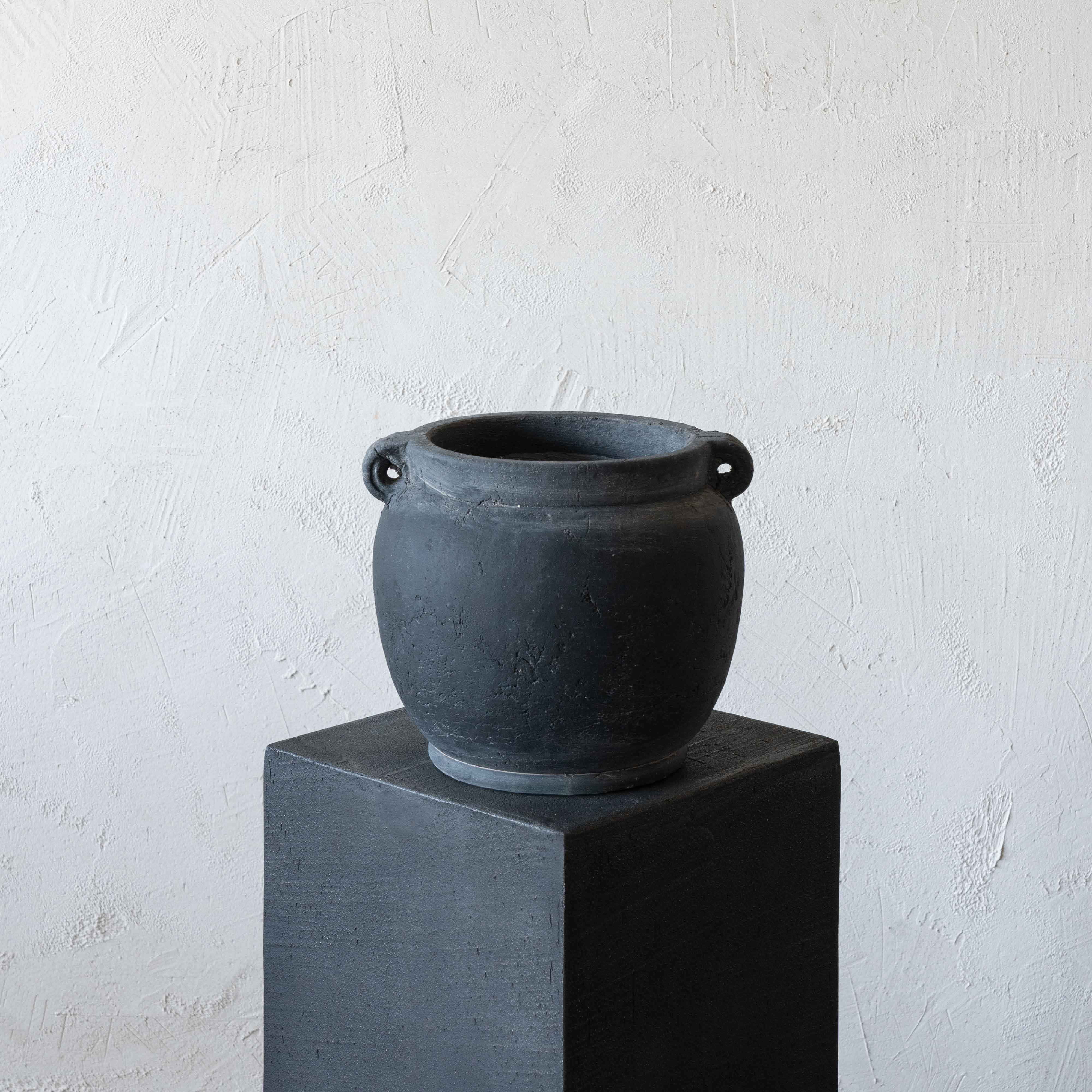 Essence Classic Terracotta Flower Pot Vase With Handle - Vase - WS Living Furniture Furniture Store in Dubai