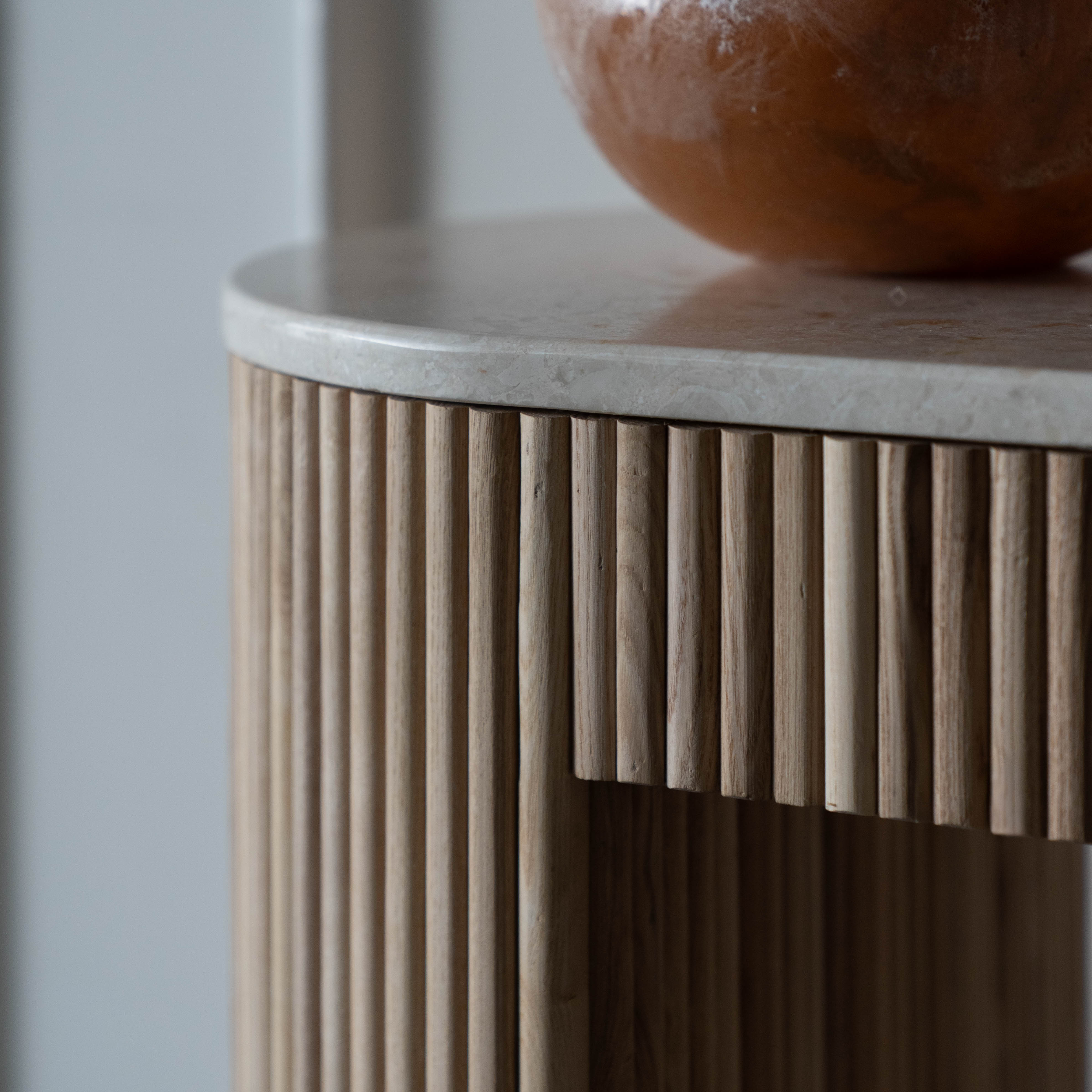 Eternity Marble Modern Console Table - Natural - Console Tables - WS Living Furniture Furniture Store in Dubai