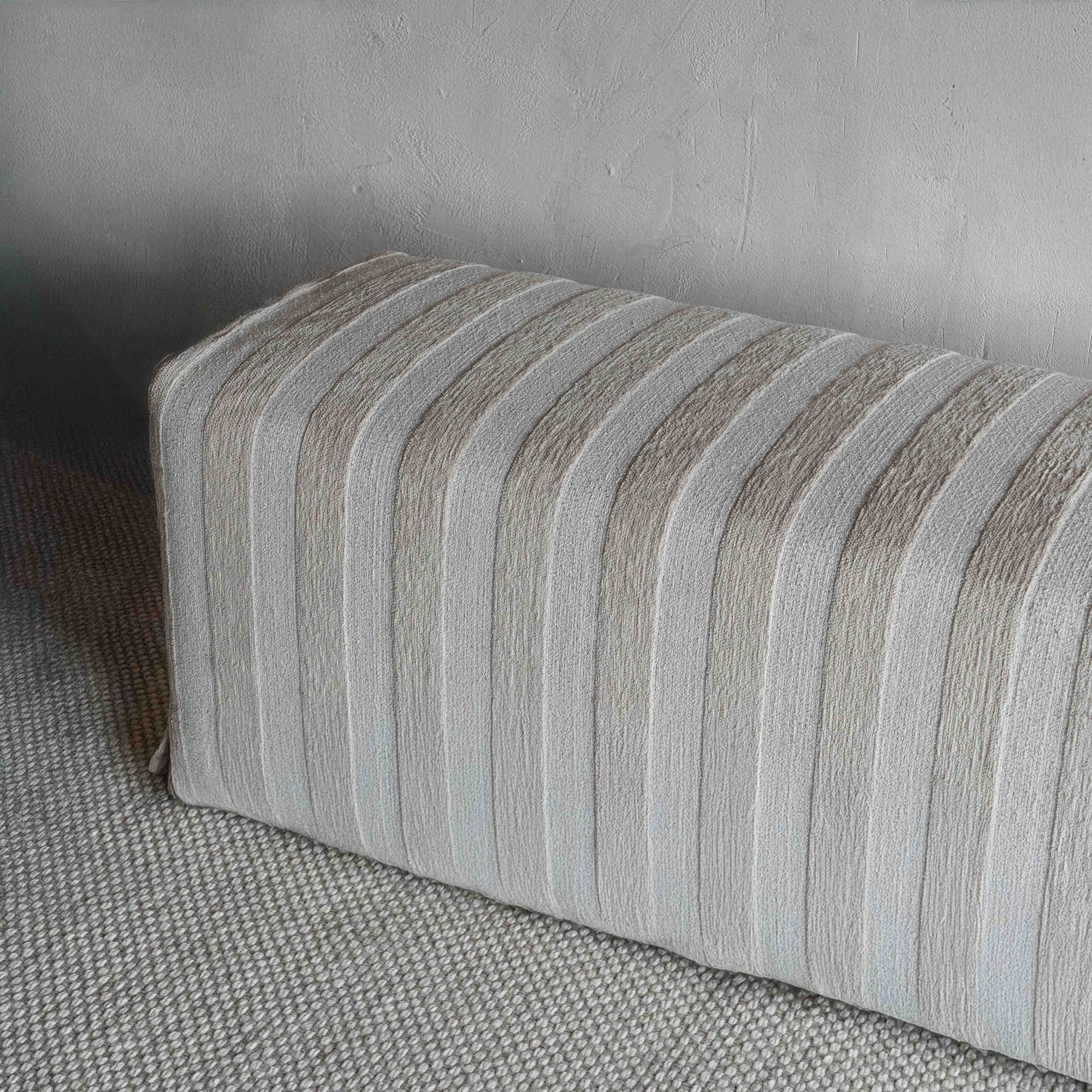 Evie Bench - Beige and White - Benches - WS Living Furniture Furniture Store in Dubai
