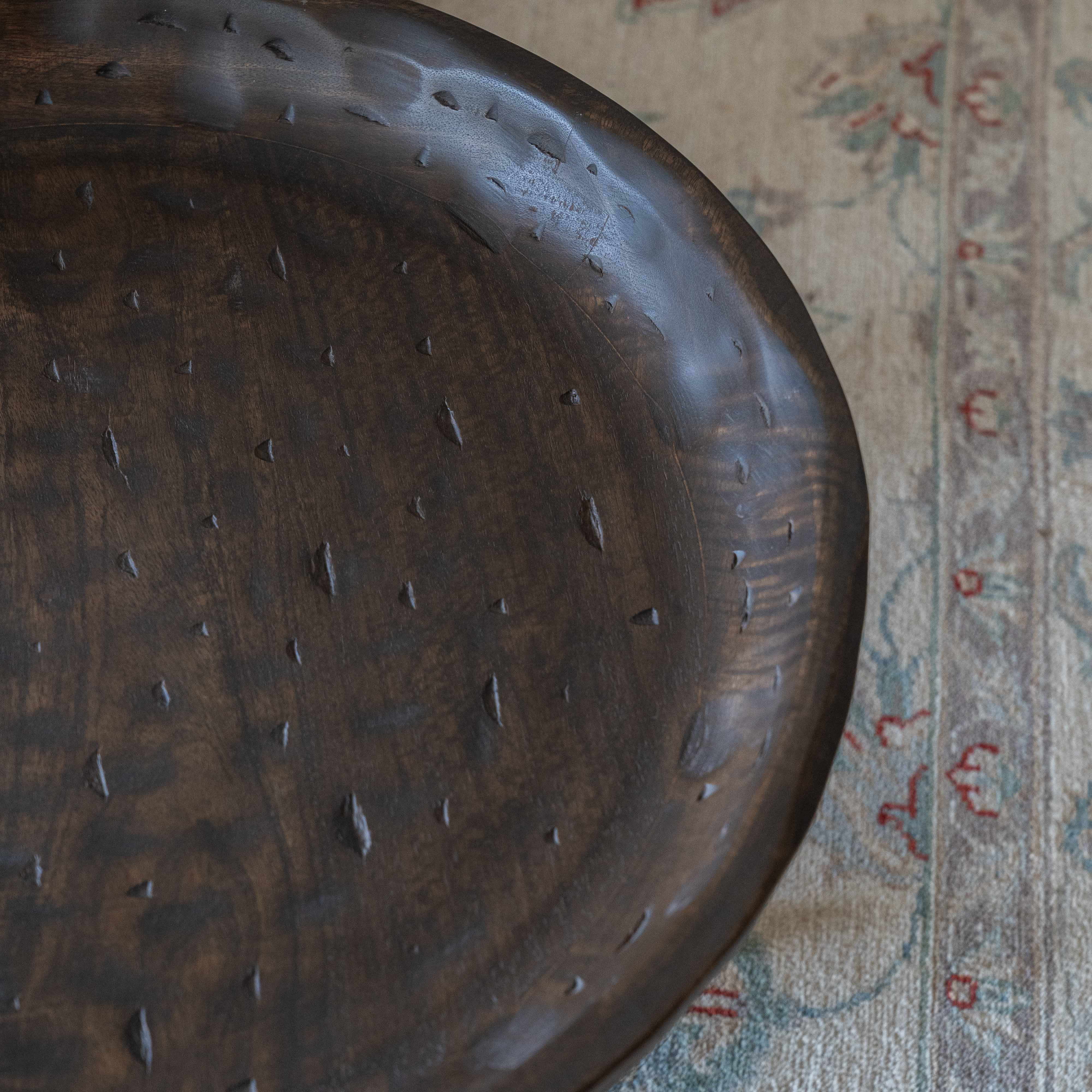 Fable Solid Wood Round Side Table - CW-7745 - Side Table - WS Living Furniture Home Furniture Stores in Dubai