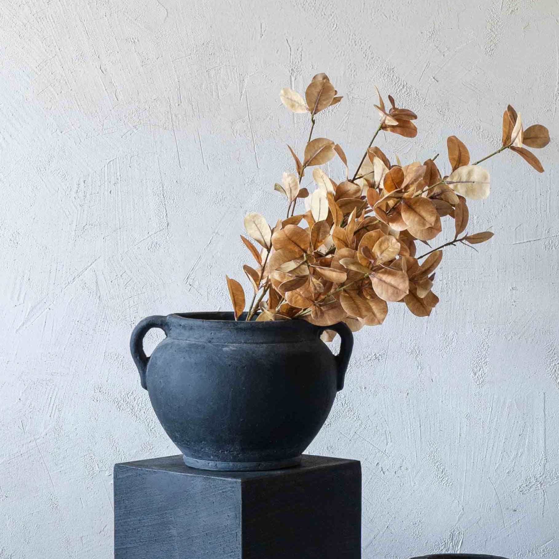 Aglet Terracotta Pot Vase With Handle - Vase - WS Living Furniture Home Furniture Stores in Dubai
