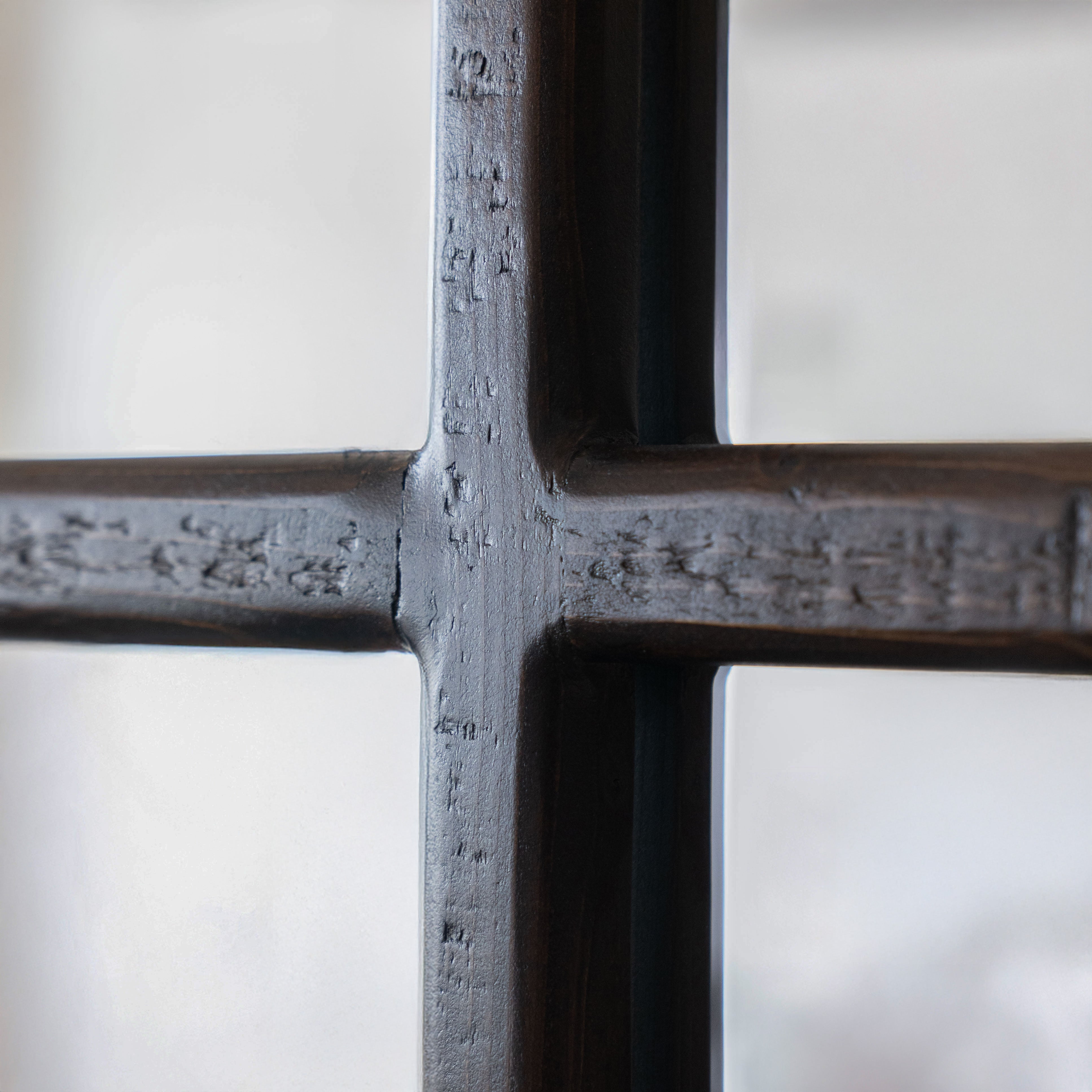 مرآة أرضية ألاسكا الكلاسيكية البيضاء بطول كامل - كبيرة