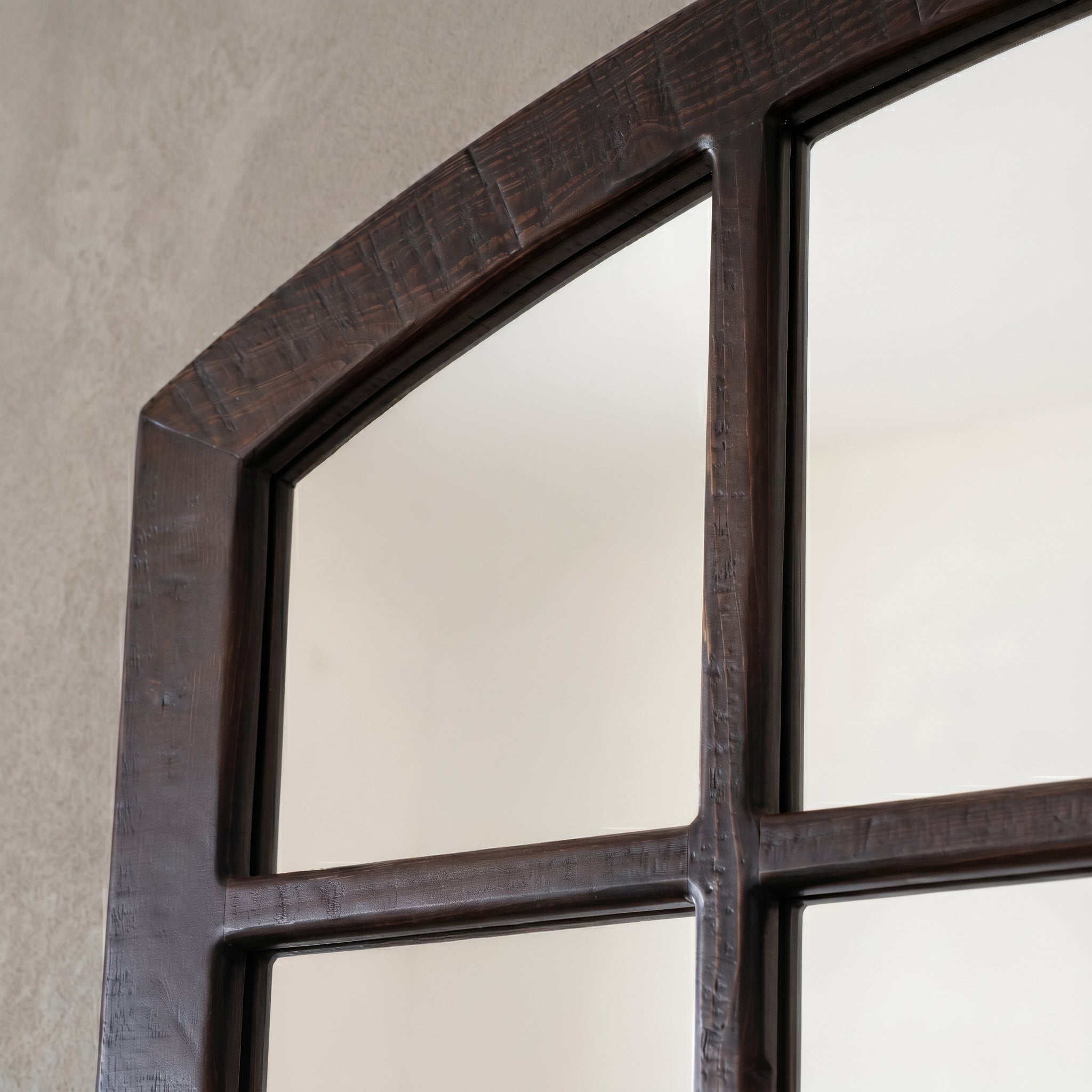 مرآة أرضية ألاسكا الكلاسيكية البيضاء بطول كامل - كبيرة