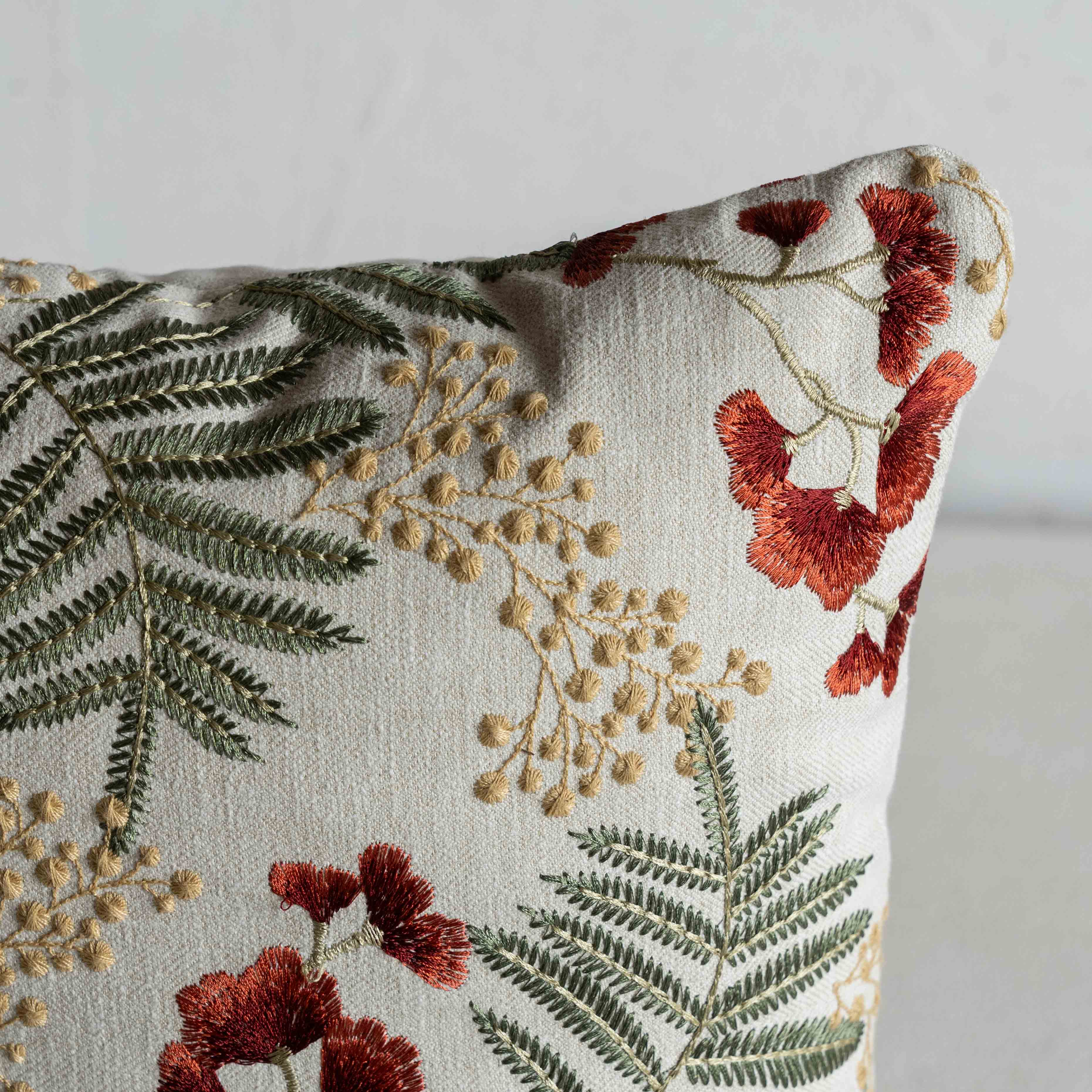 Floral Fern Cushion Cover - Cushion Covers - WS Living Furniture Furniture Store in Dubai