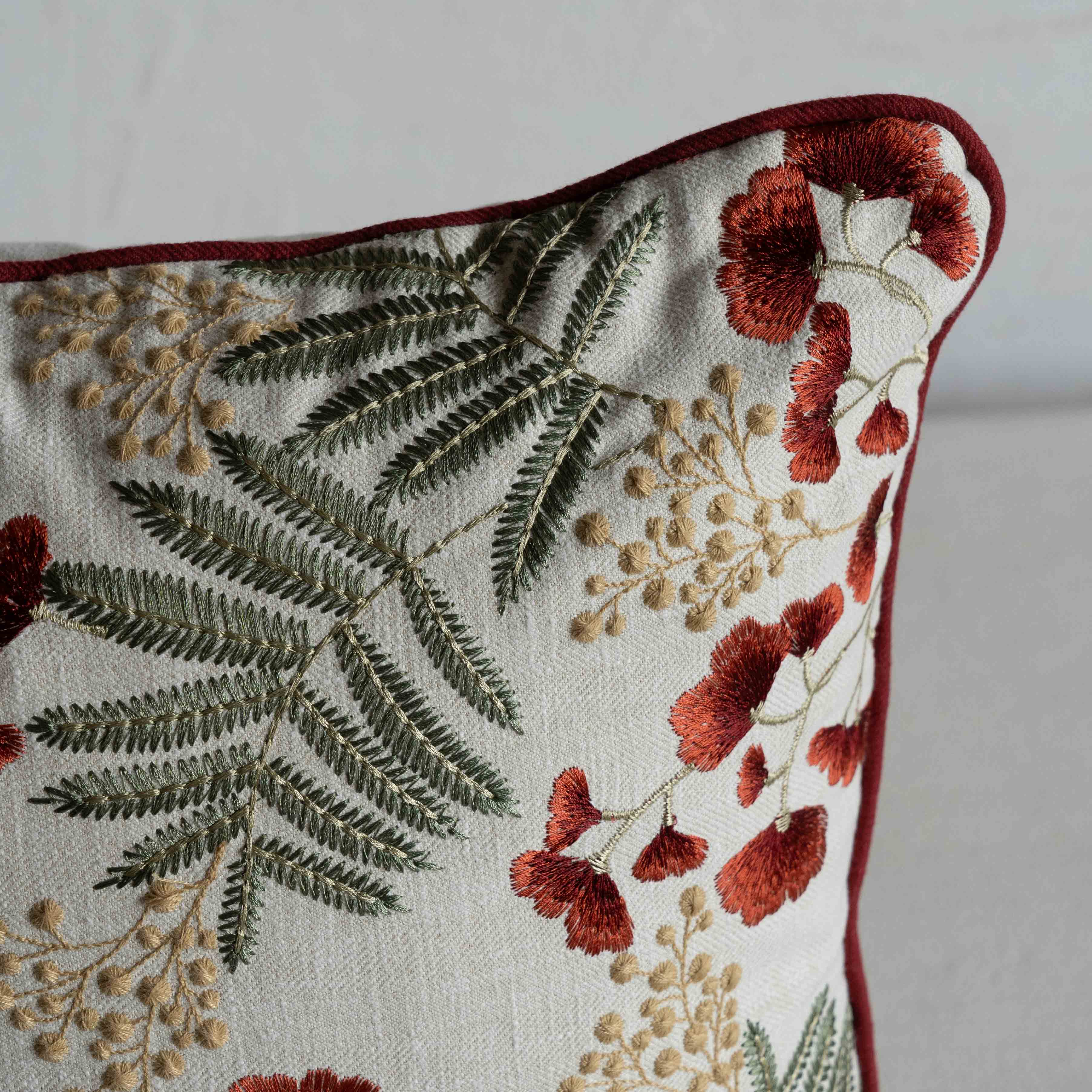 Floral Fern Cushion Cover - Cushion Covers - WS Living Furniture Furniture Store in Dubai
