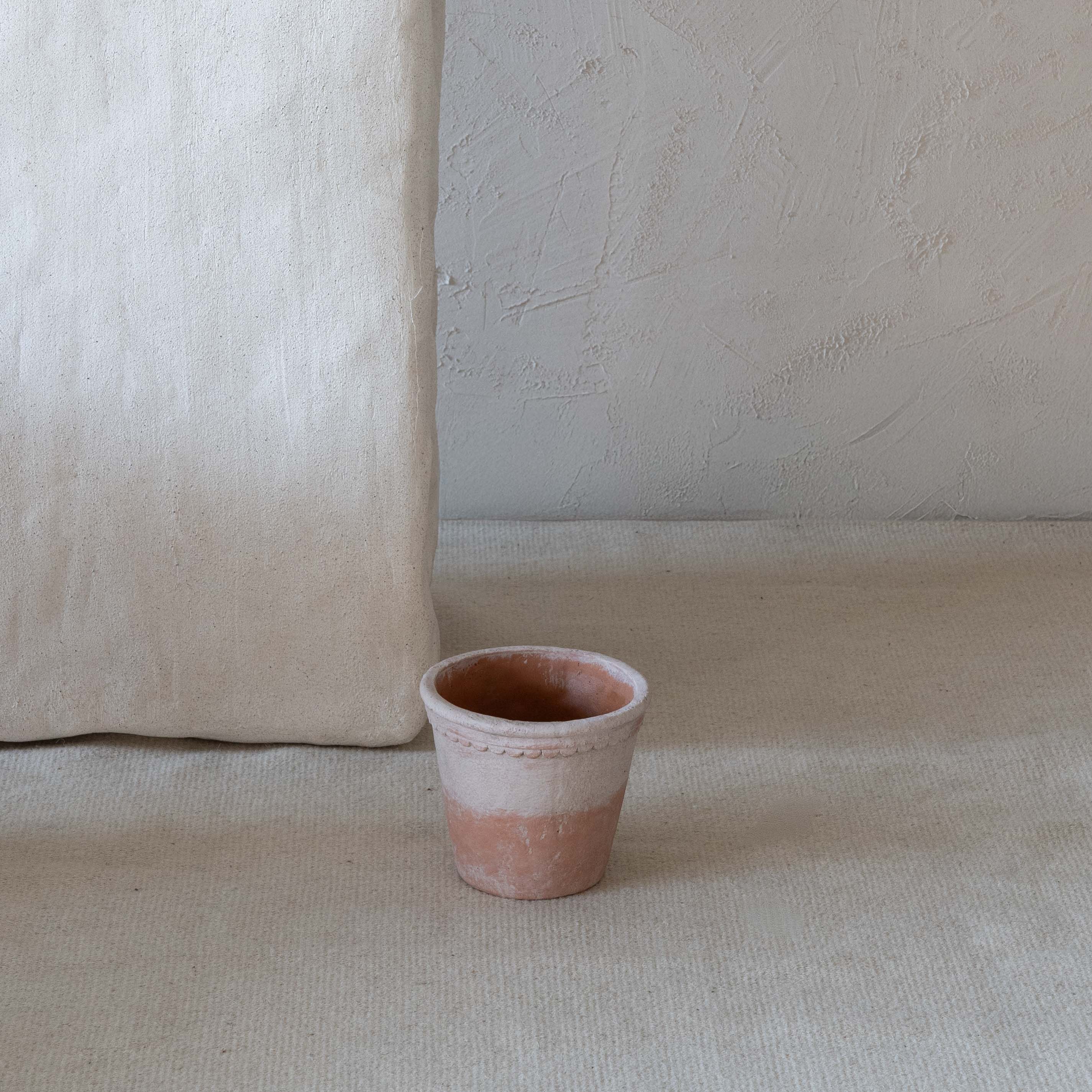 Rustica Beige Clay Castle Red Concrete Planter Pot | Tree Pot - Vase - WS Living Furniture Furniture Store in Dubai