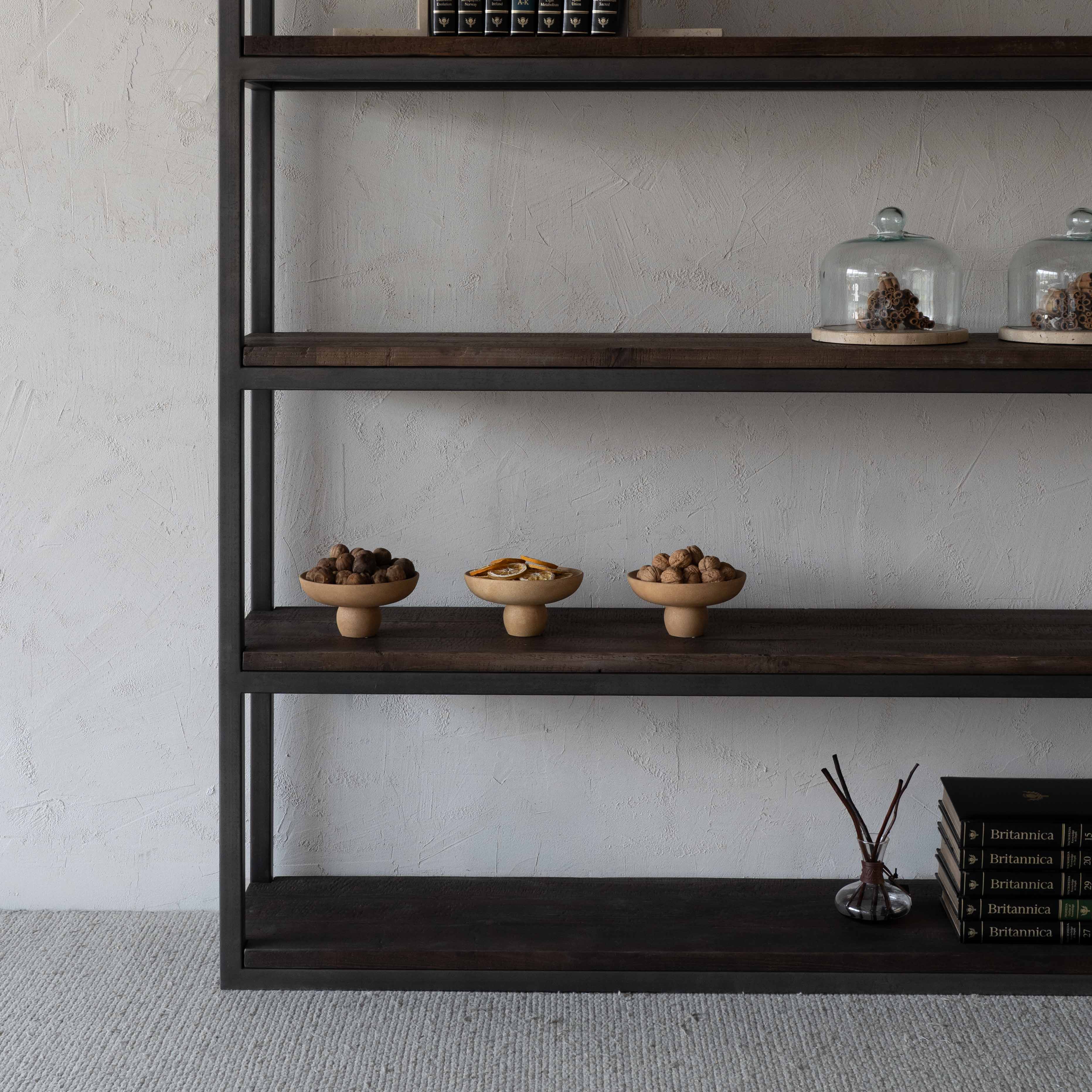 Bordeaux Grand French Style Industrial Pine Wood Book Shelf Cabinet - LARGE - Shelves - WS Living Furniture Furniture Store in Dubai