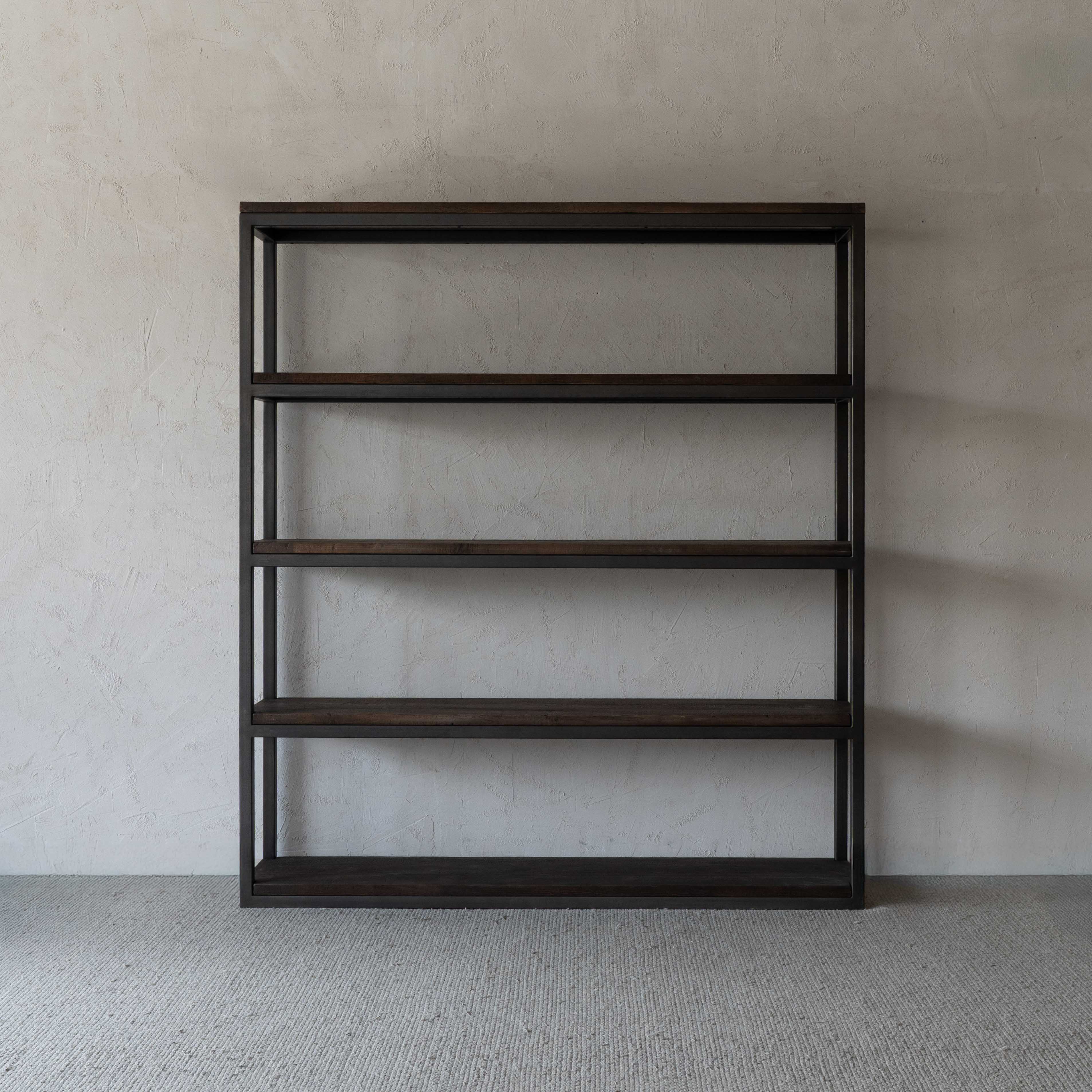 Bordeaux Grand French Style Industrial Pine Wood Book Shelf Cabinet - LARGE - Shelves - WS Living Furniture Furniture Store in Dubai