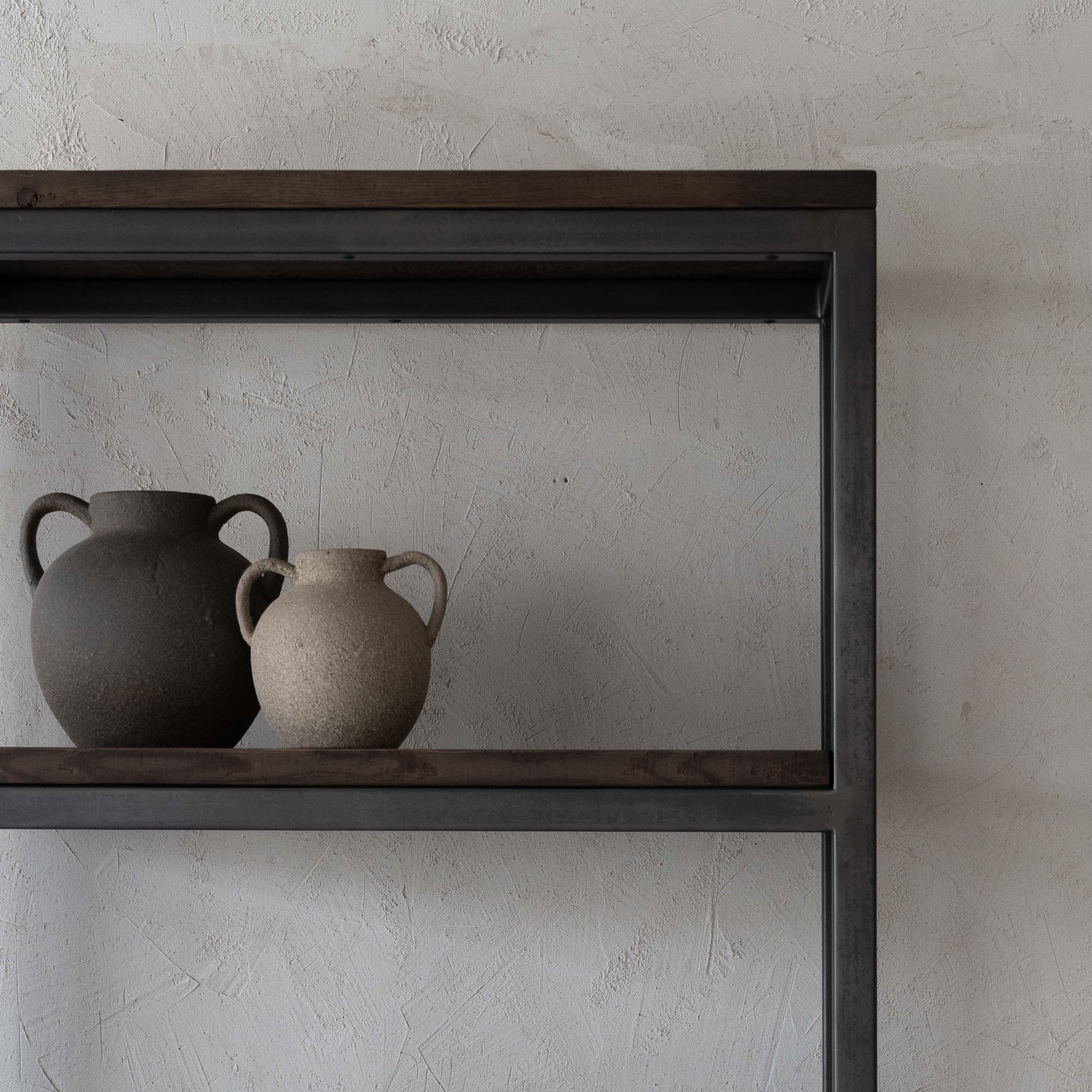 Bordeaux Grand French Style Industrial Pine Wood Bookshelf Cabinet - SMALL - Shelves - WS Living Furniture Furniture Store in Dubai