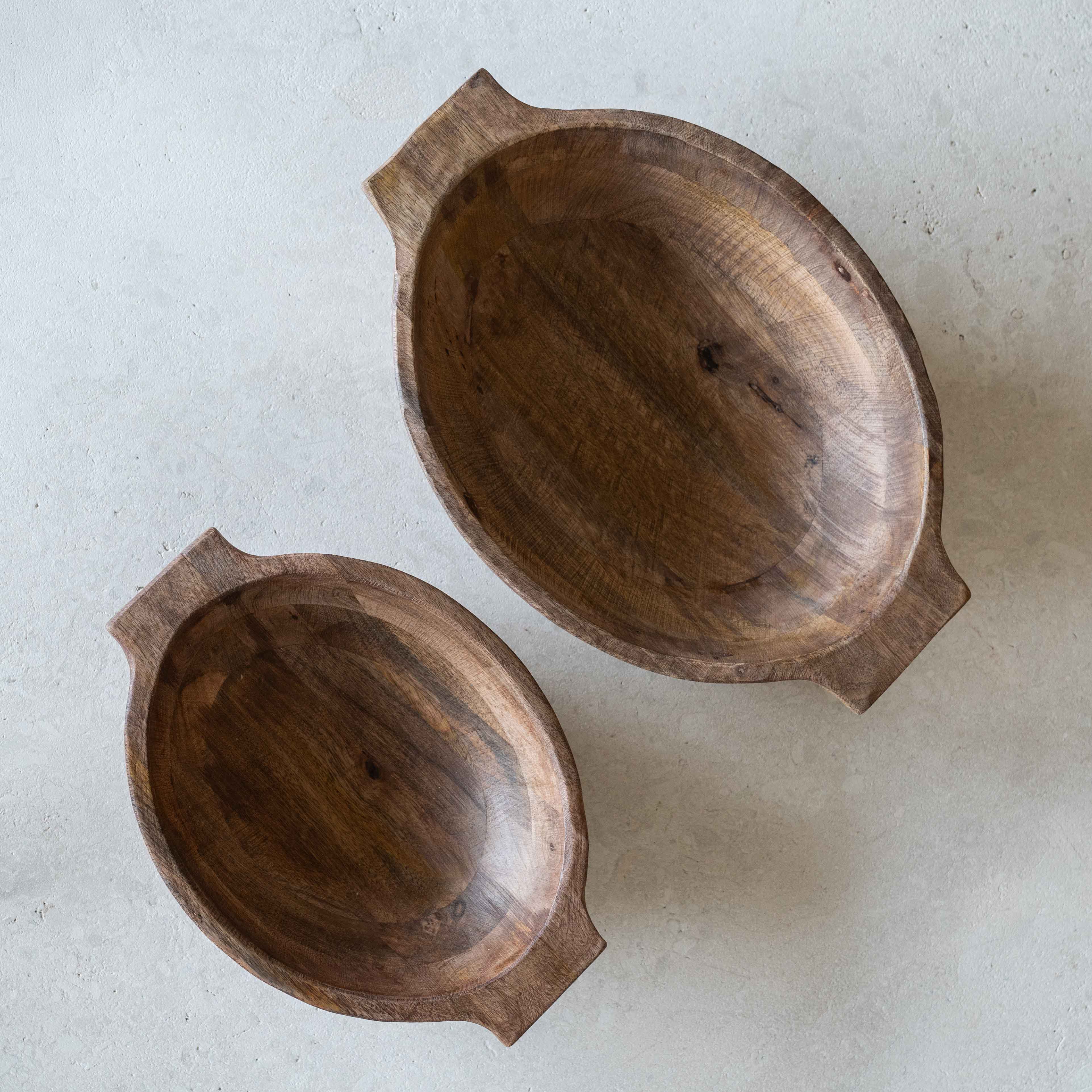 Luno Mango Wood Oval Bowl