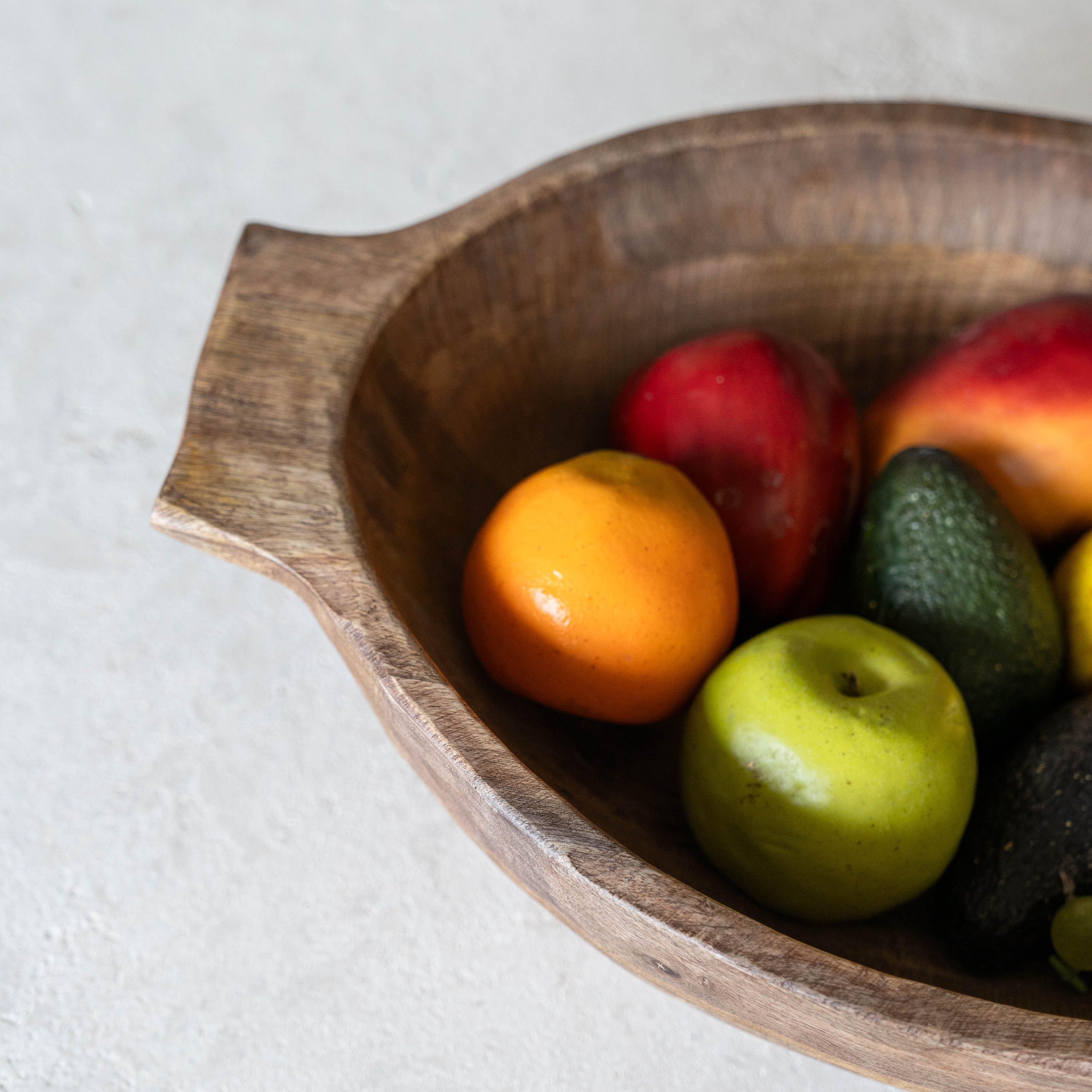 Luno Mango Wood Oval Bowl