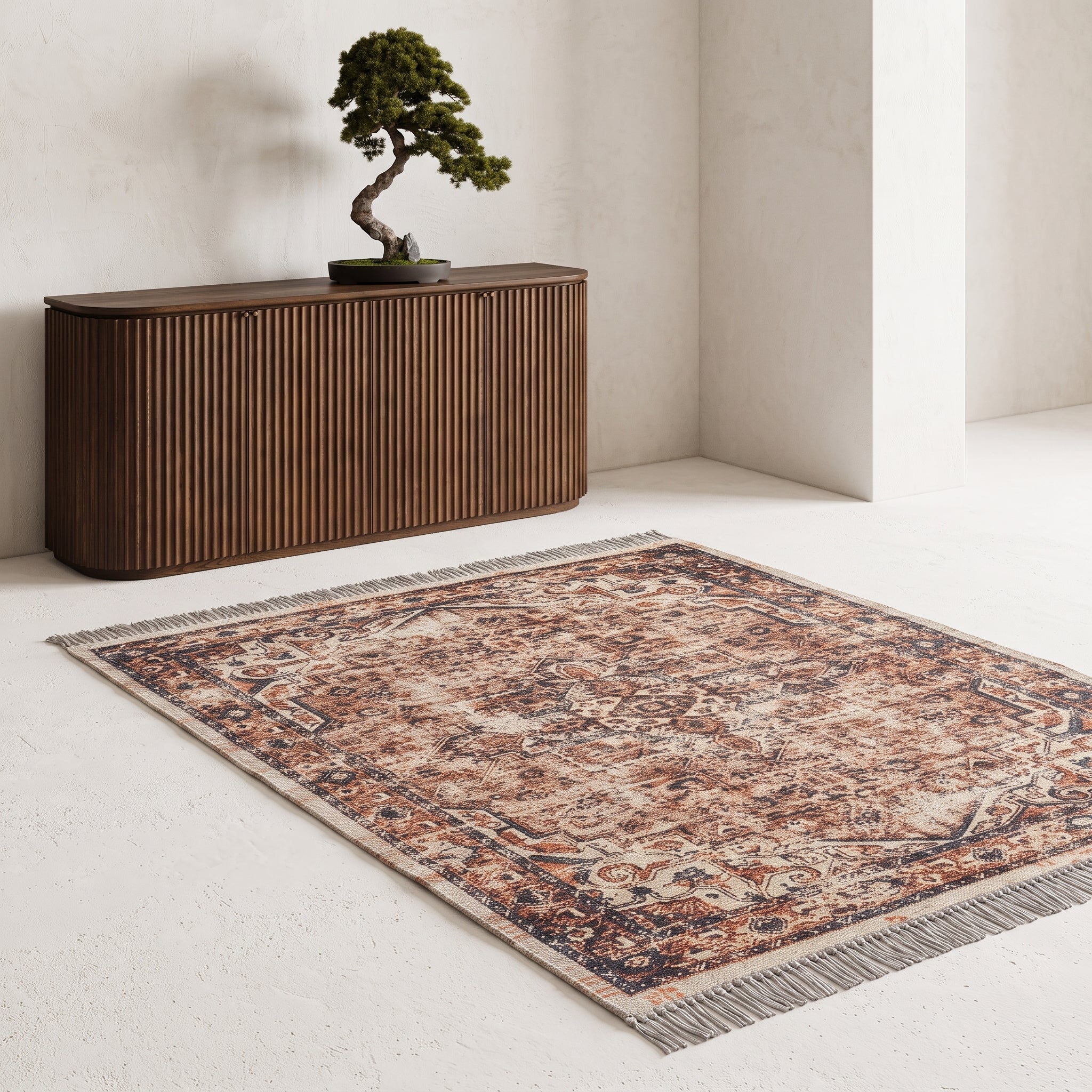 Terra Medallion Cotton Chenille Rug - A10827