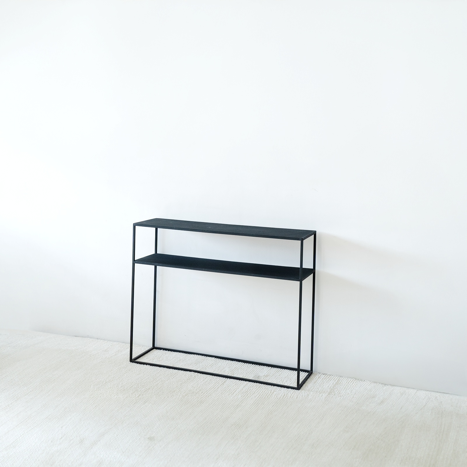 Monochrome Black Powder Coated Console-A - - WS Living - UAE Modern Home Furniture Stores in Dubai