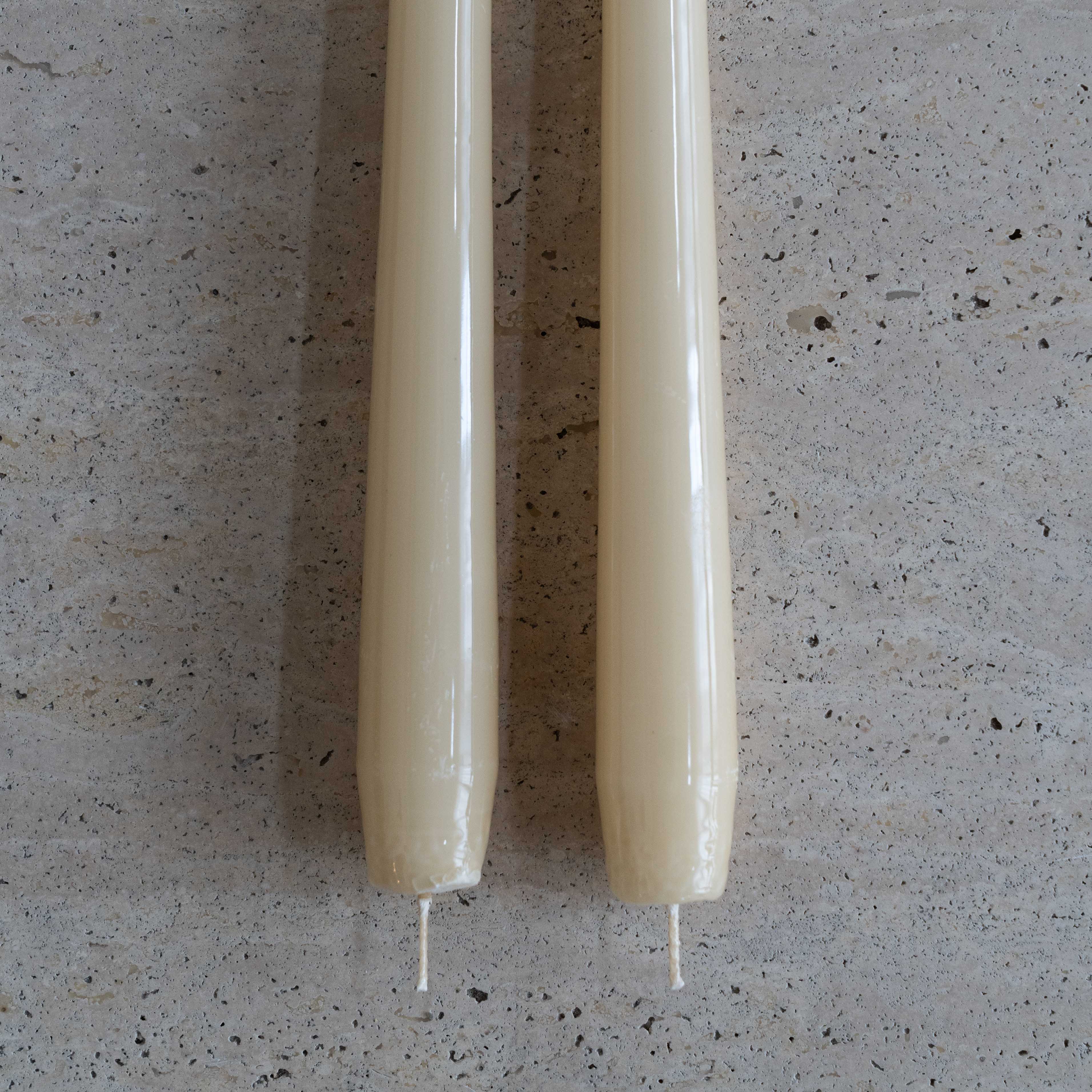 Glow Mist Tapered Candle - Off White