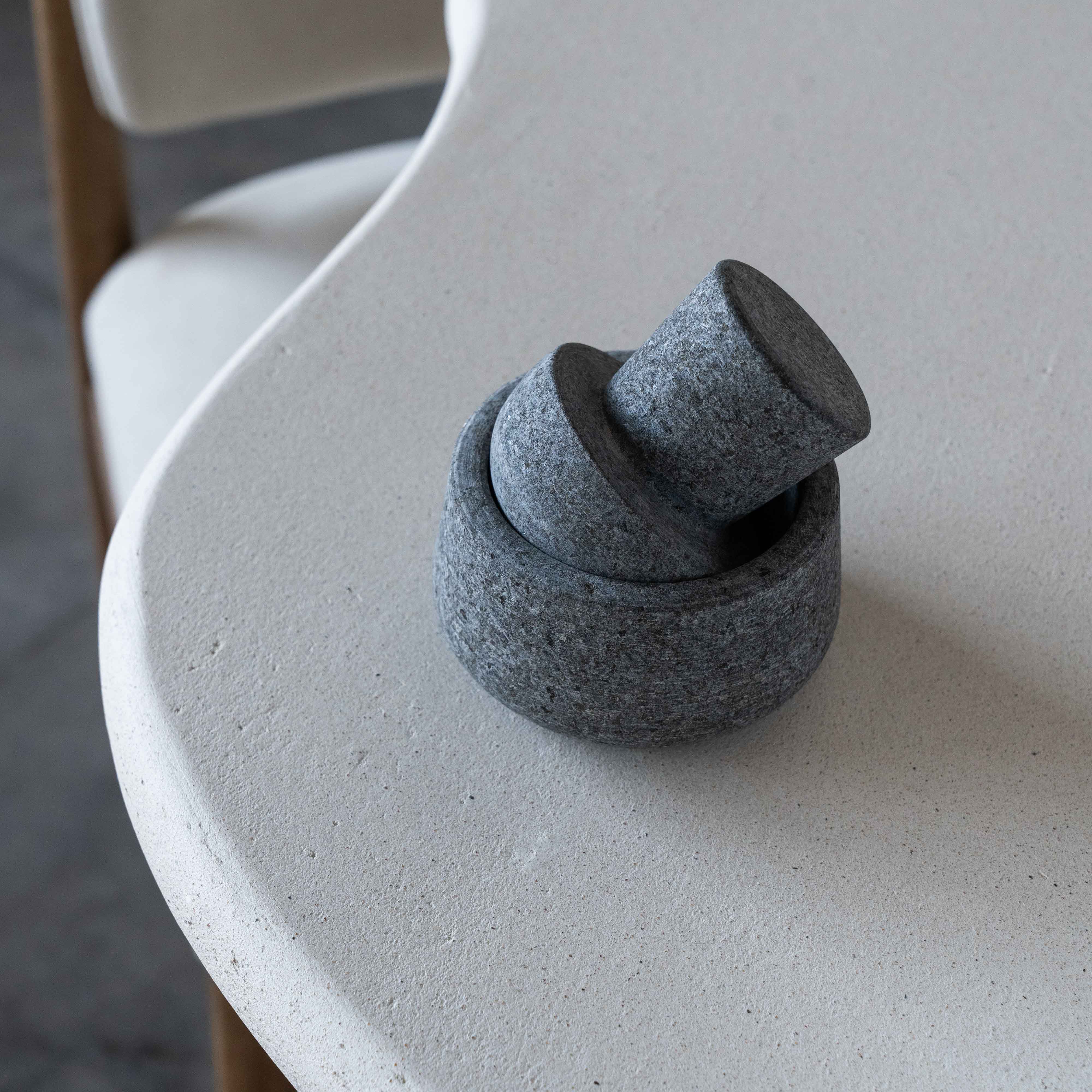 Granite Mortar & Pestle - Small - - WS Living - UAE Modern Home Furniture Stores in Dubai