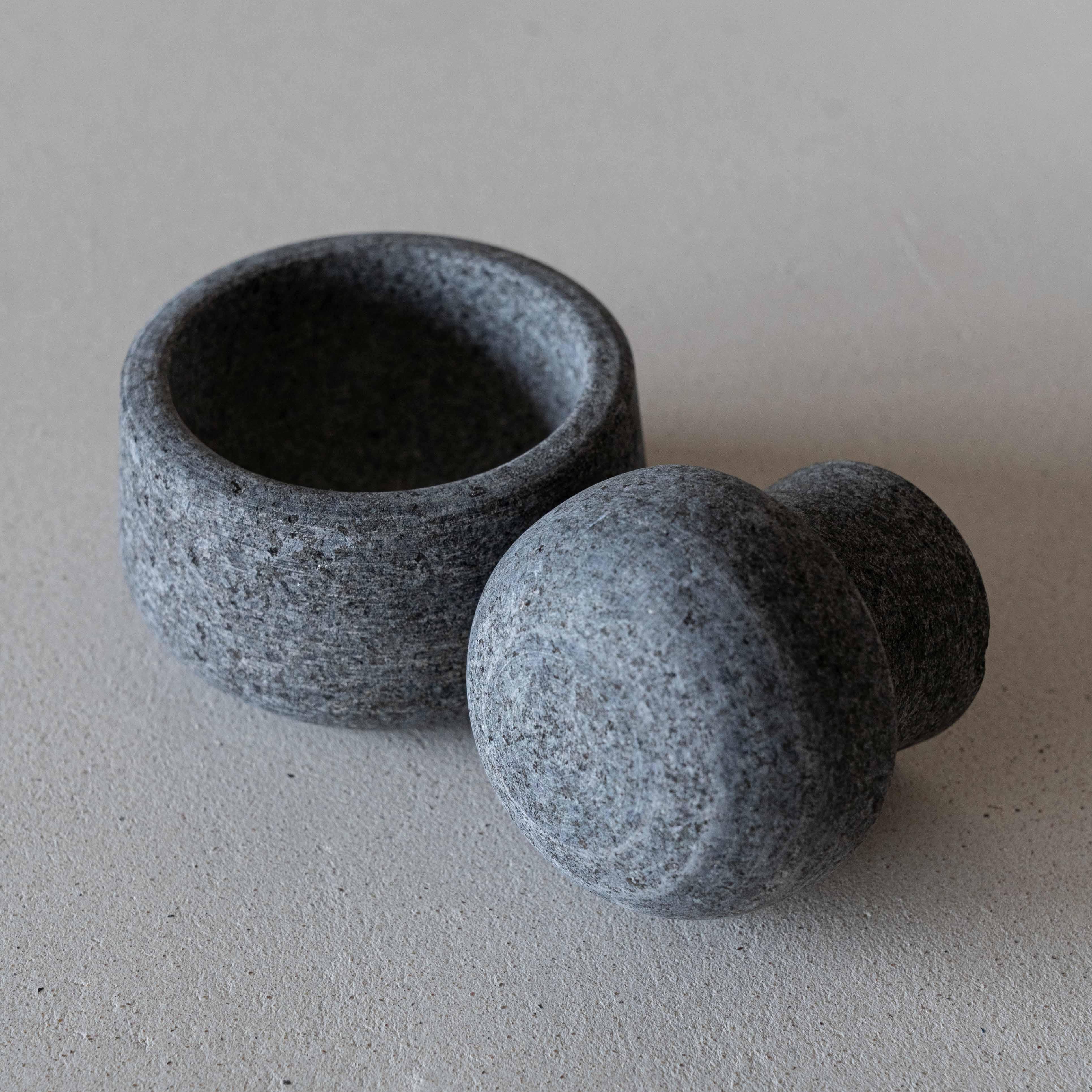 Granite Mortar & Pestle - Small - - WS Living - UAE Modern Home Furniture Stores in Dubai