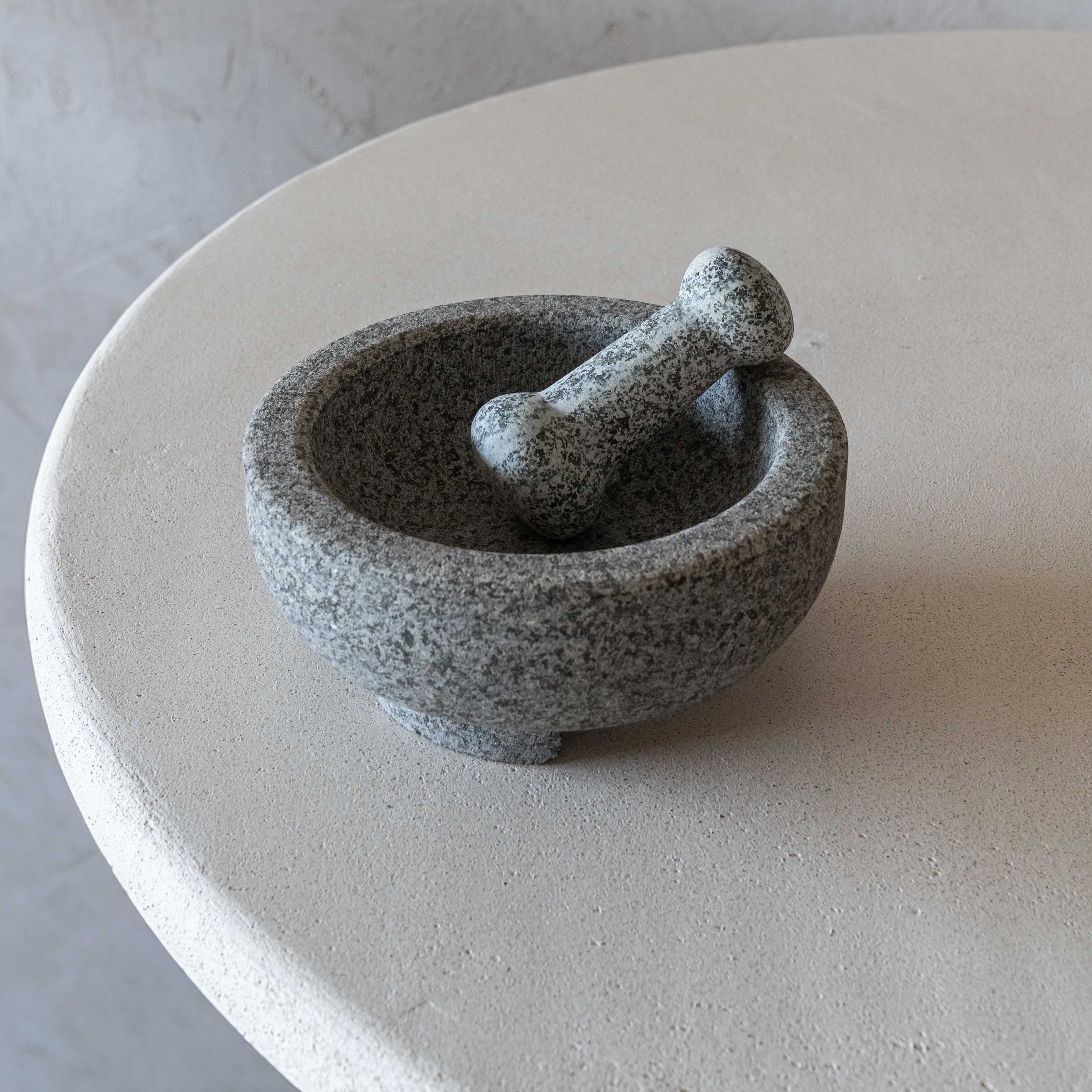 Natural Granite Mortar & Pestle - Large - - WS Living - UAE Modern Home Furniture Stores in Dubai