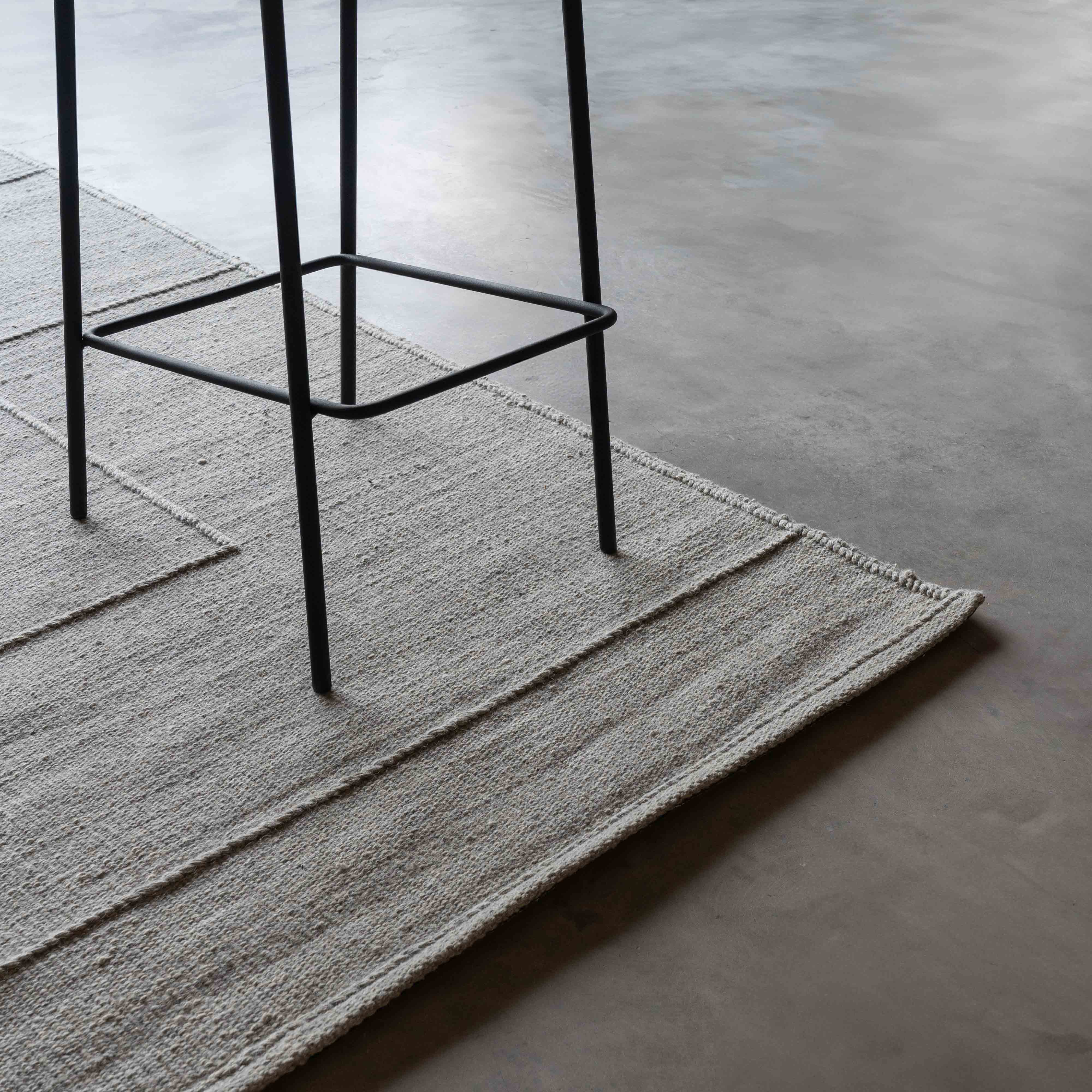 Harbour View Handcrafted Grey Wool Rug - Rugs - WS Living Furniture Furniture Store in Dubai