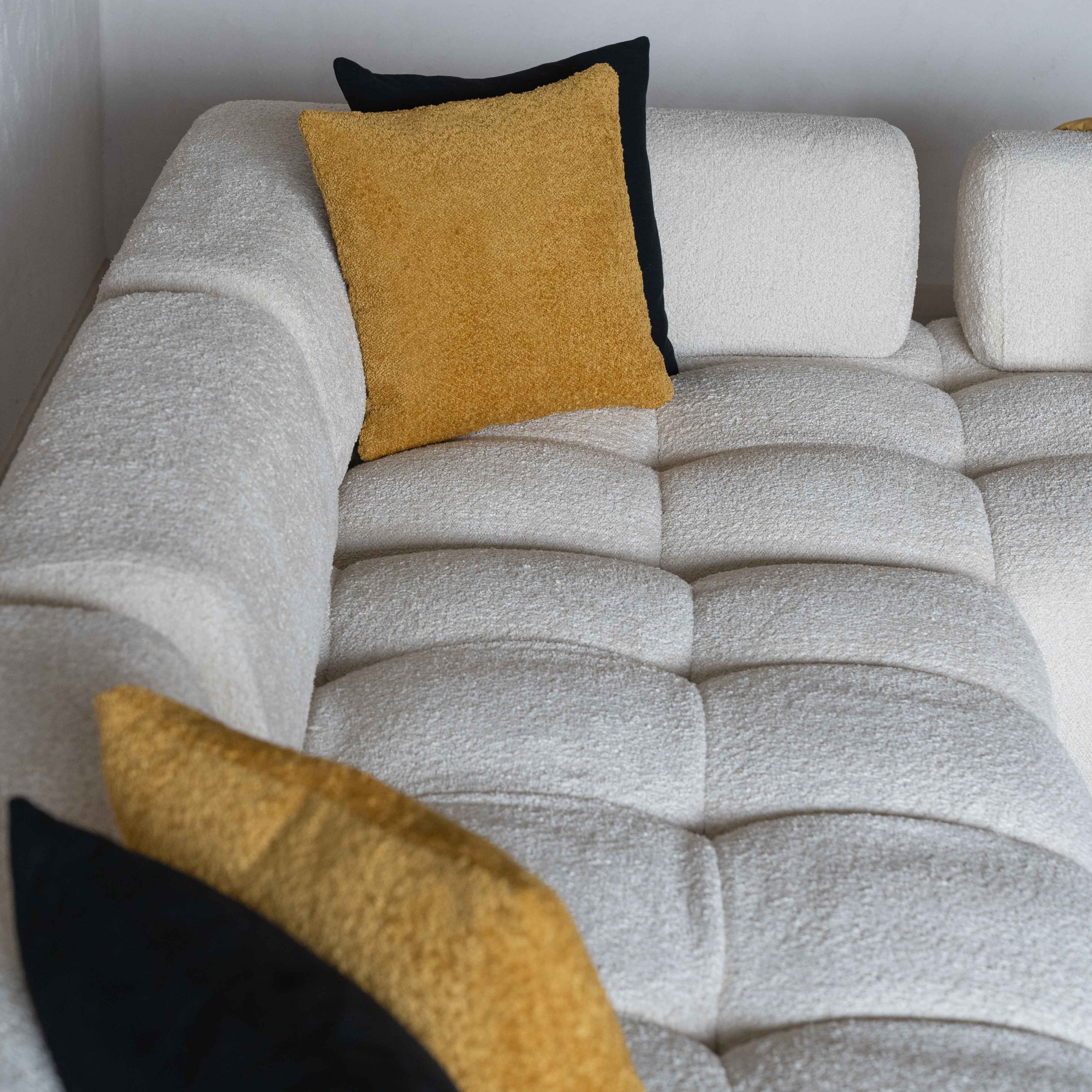 Harmony Modern White Corner & L Shape | Extendable Sofa - Sofas - WS Living Furniture Furniture Store in Dubai