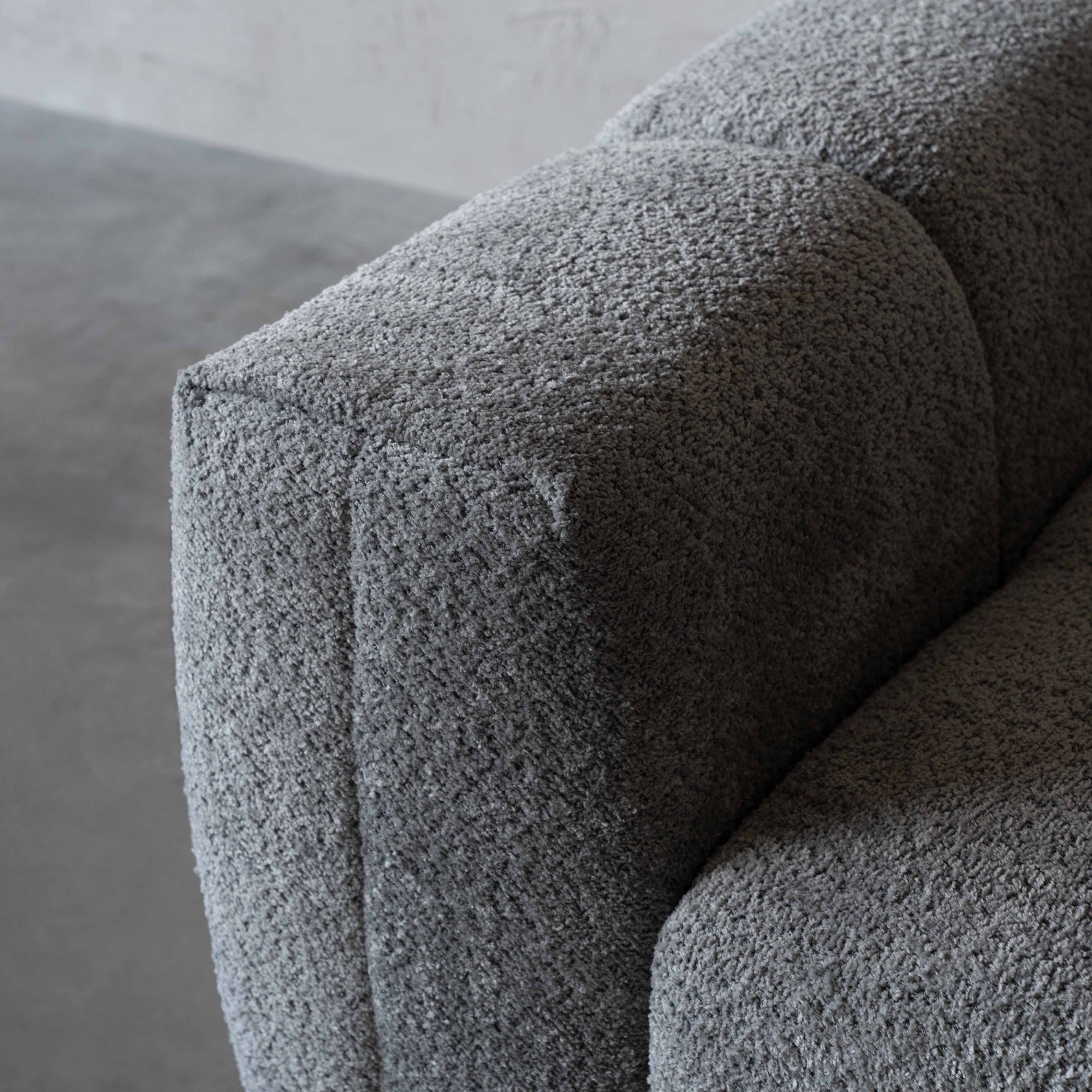 Harmony Mid Grey Modern Corner & L Shape | Extendable Sofa - Sofas - WS Living - UAE Modern Home Furniture Stores in Dubai