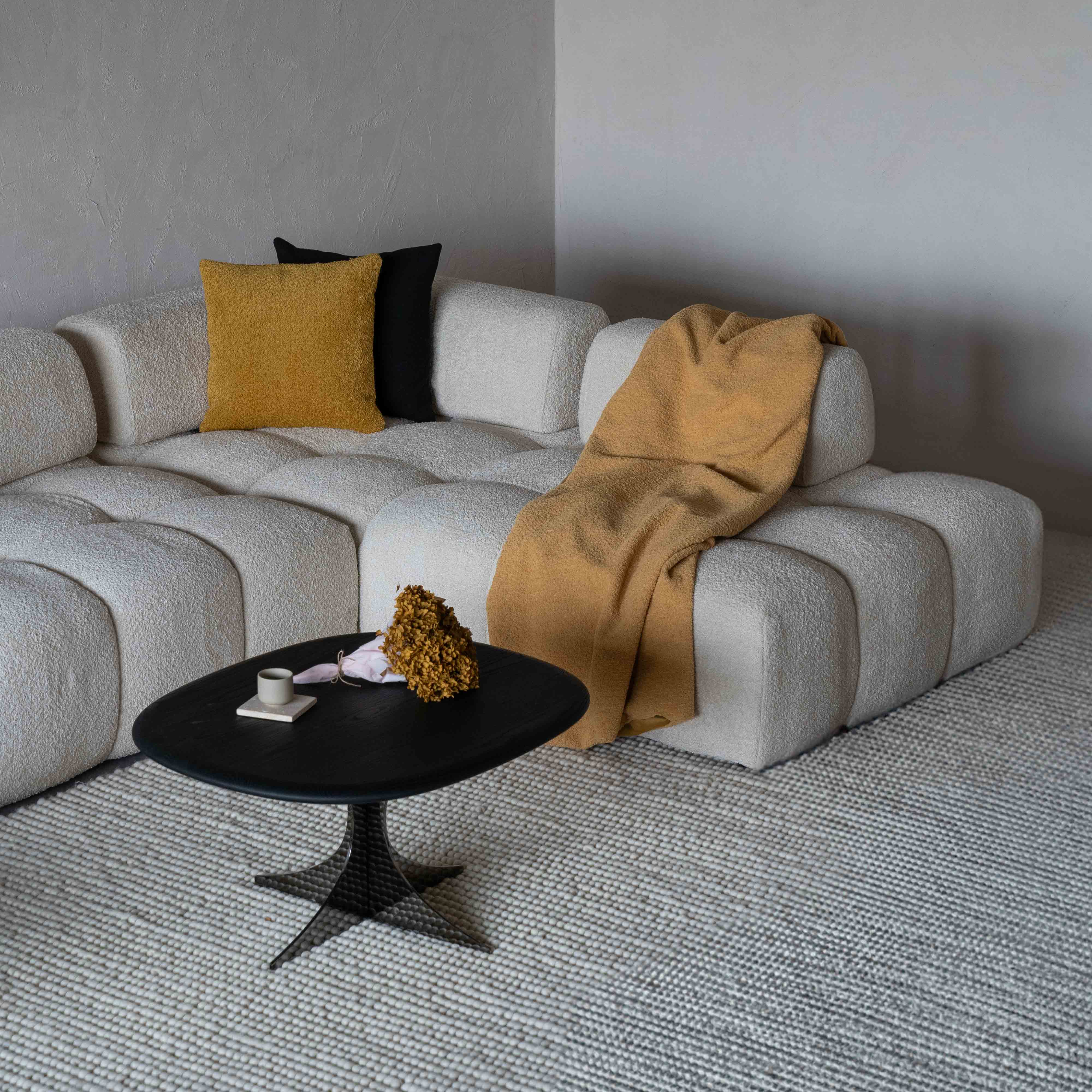 Harmony Modern White Corner & L Shape | Extendable Sofa - Sofas - WS Living Furniture Furniture Store in Dubai