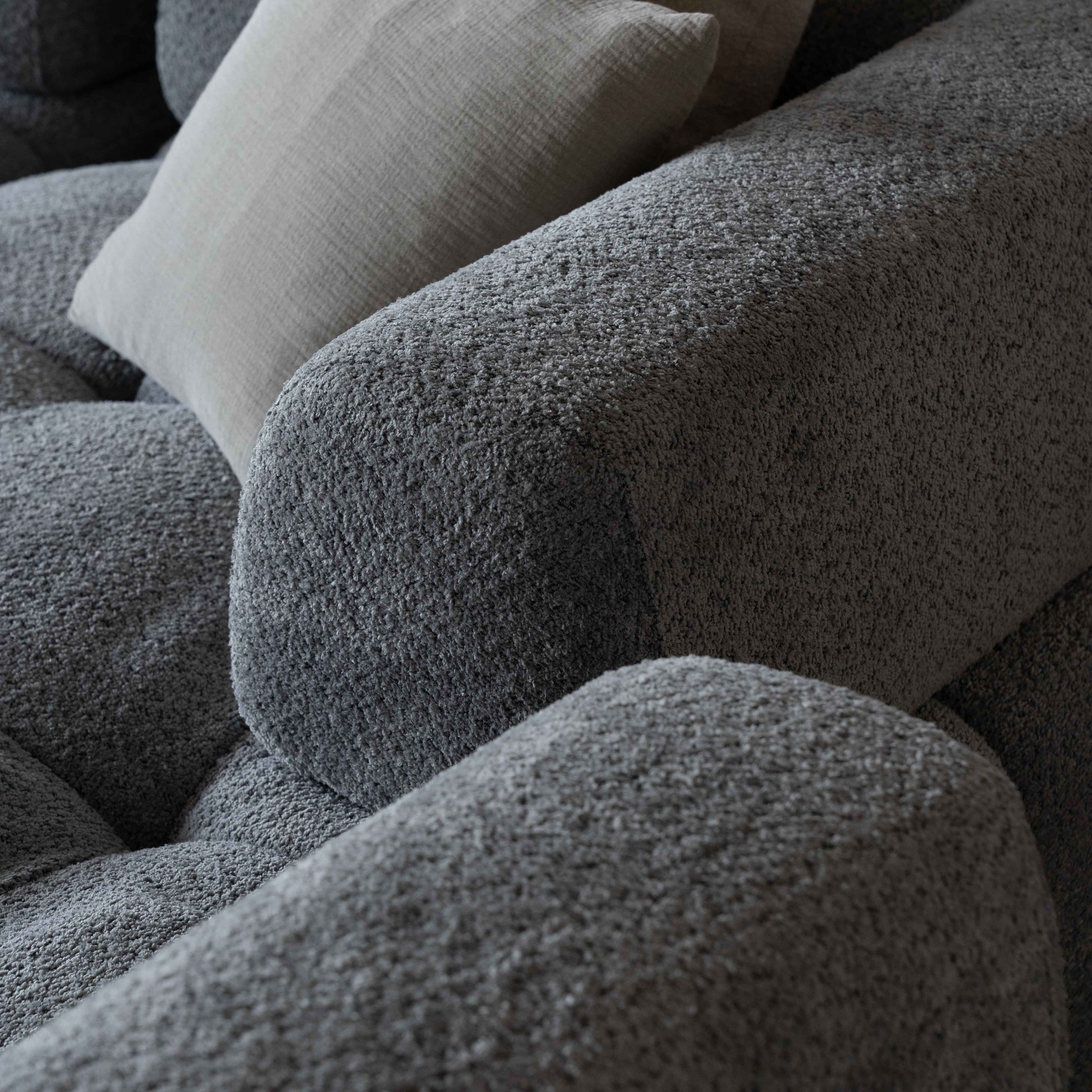 Harmony Mid Grey Modern Corner & L Shape | Extendable Sofa - Sofas - WS Living - UAE Modern Home Furniture Stores in Dubai