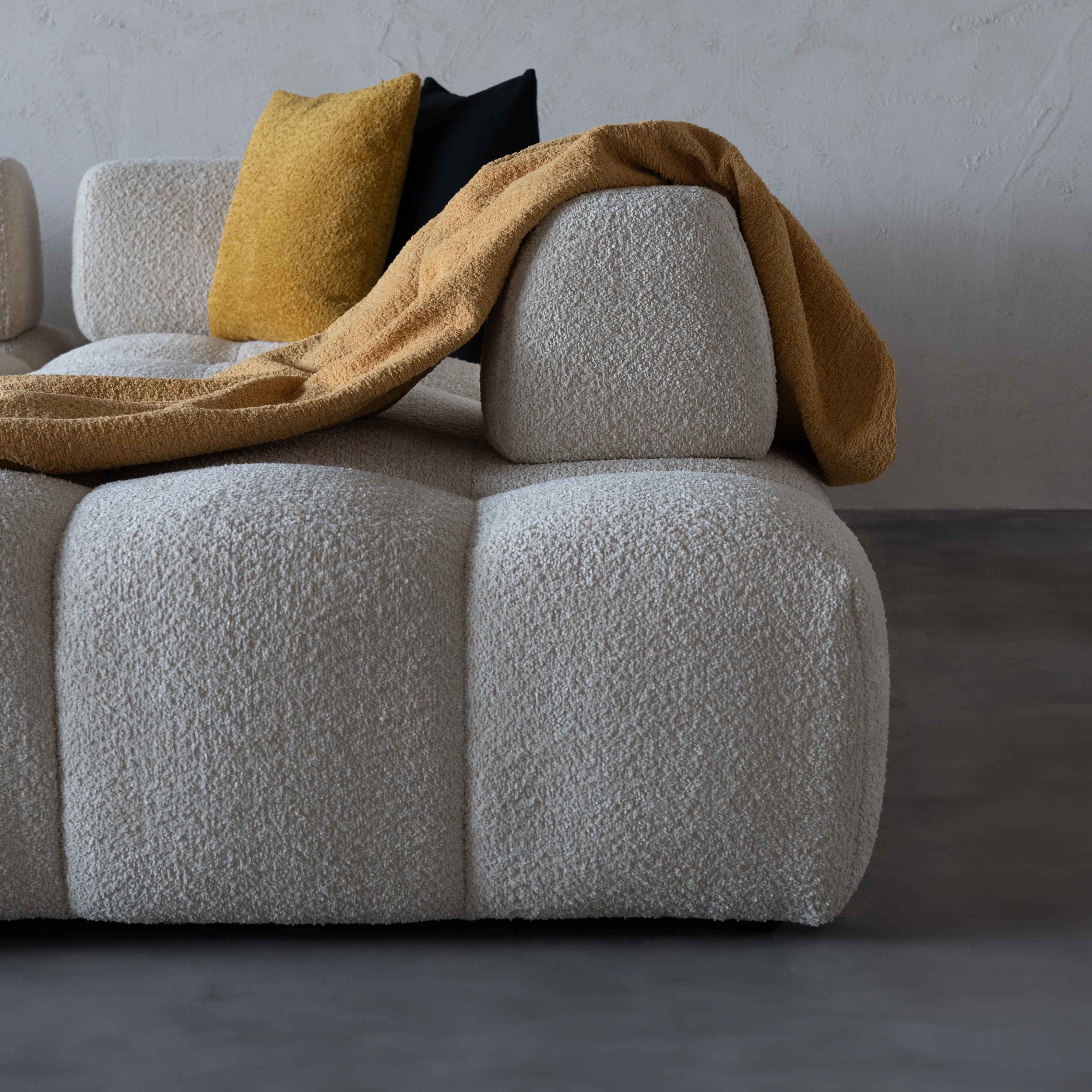 Harmony Modern White Corner & L Shape | Extendable Sofa - Sofas - WS Living Furniture Furniture Store in Dubai