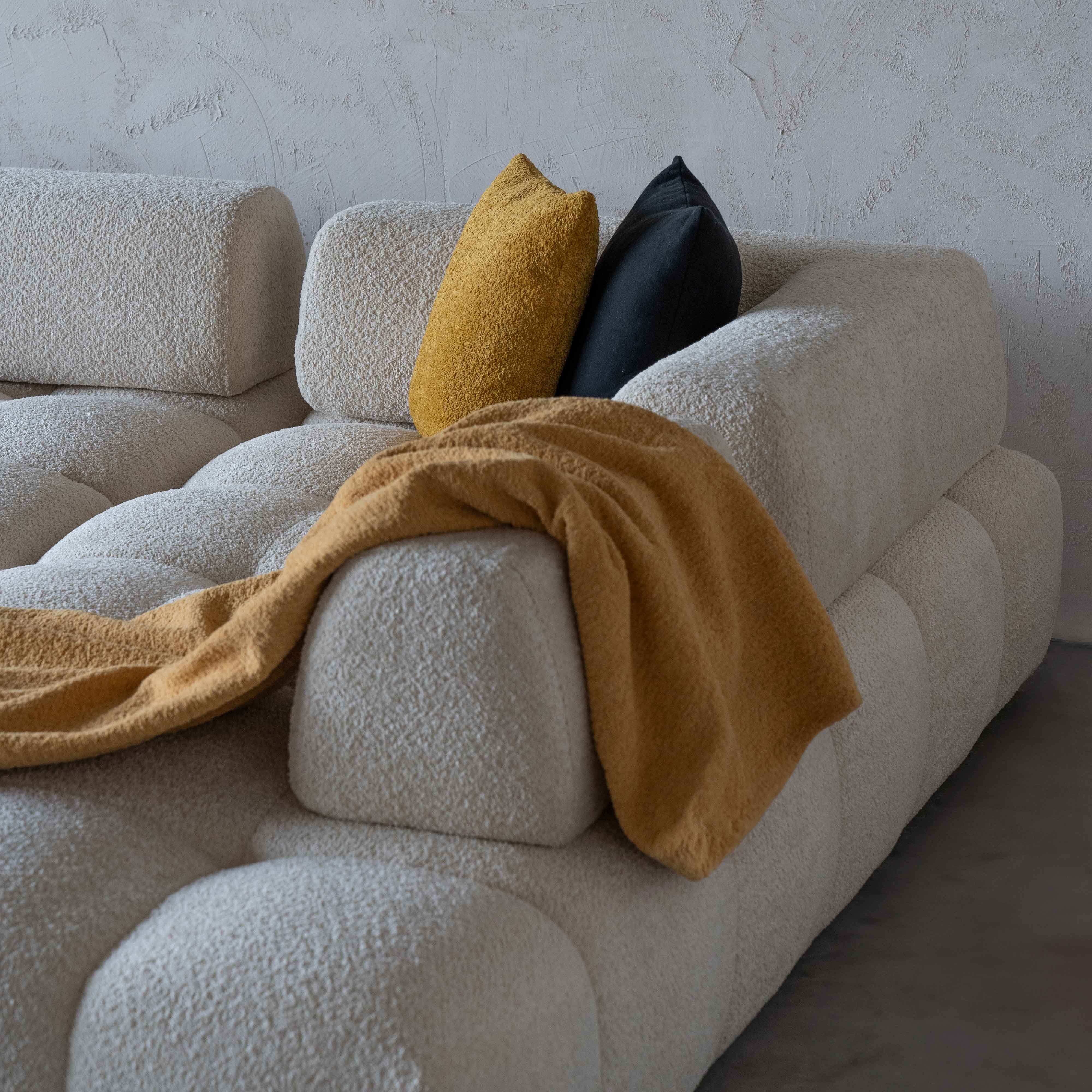 Harmony Modern White Corner & L Shape | Extendable Sofa - Sofas - WS Living Furniture Furniture Store in Dubai
