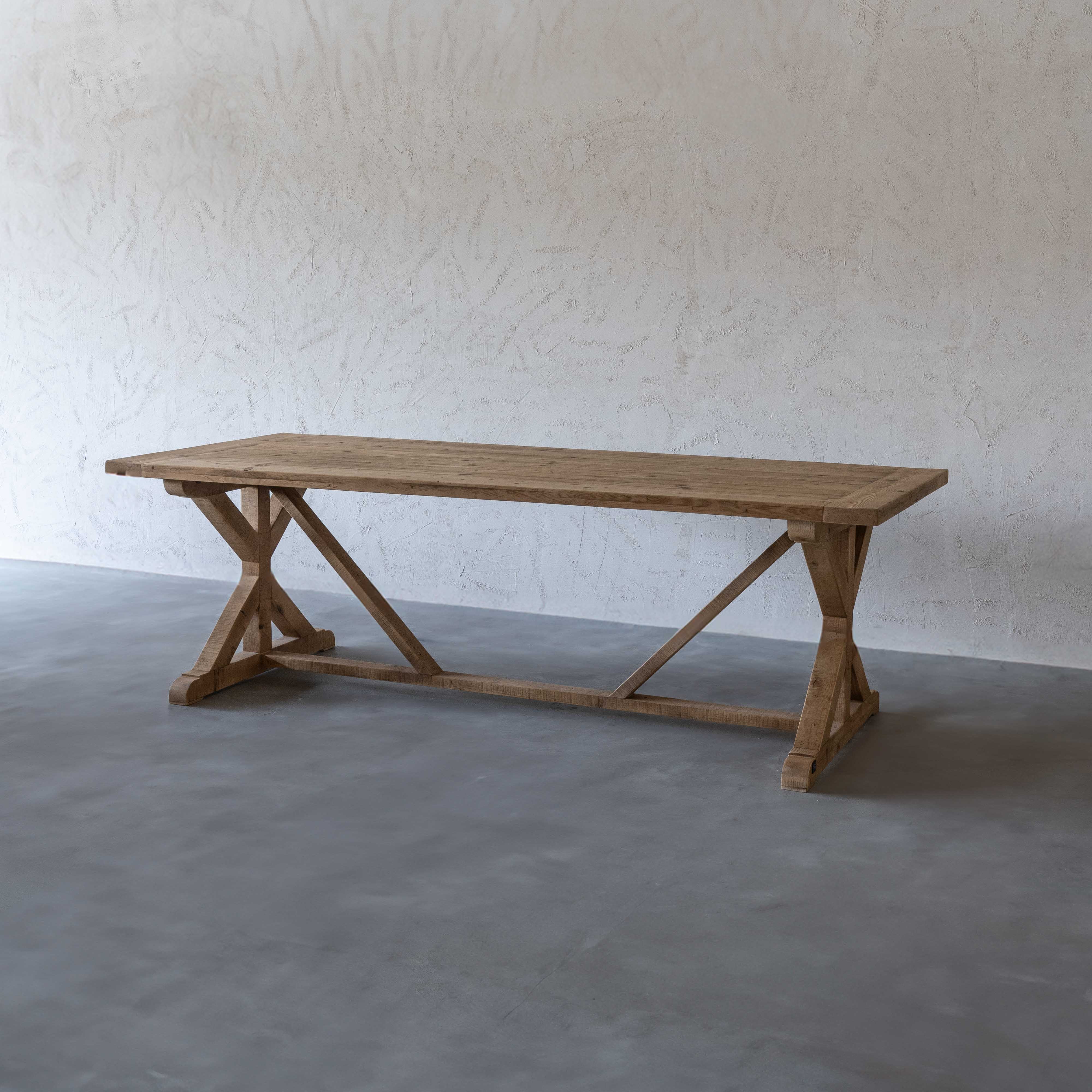 Harry Rectangle Pine Wood Dining Table - Dining Table - WS Living - UAE Modern Home Furniture Stores in Dubai
